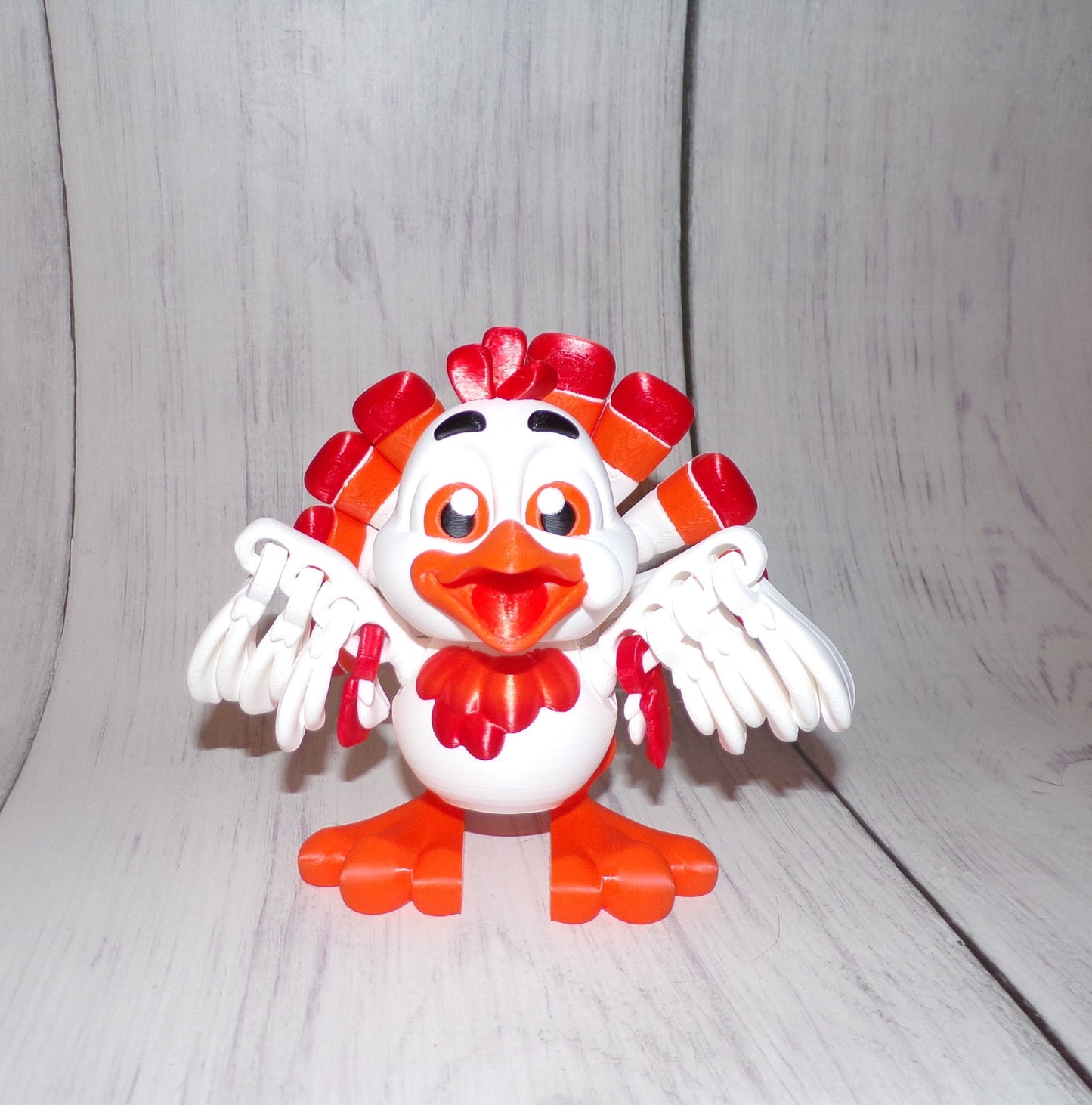 Turkey 3D Printed Articulated Figurine - Wonderland 3D Printing