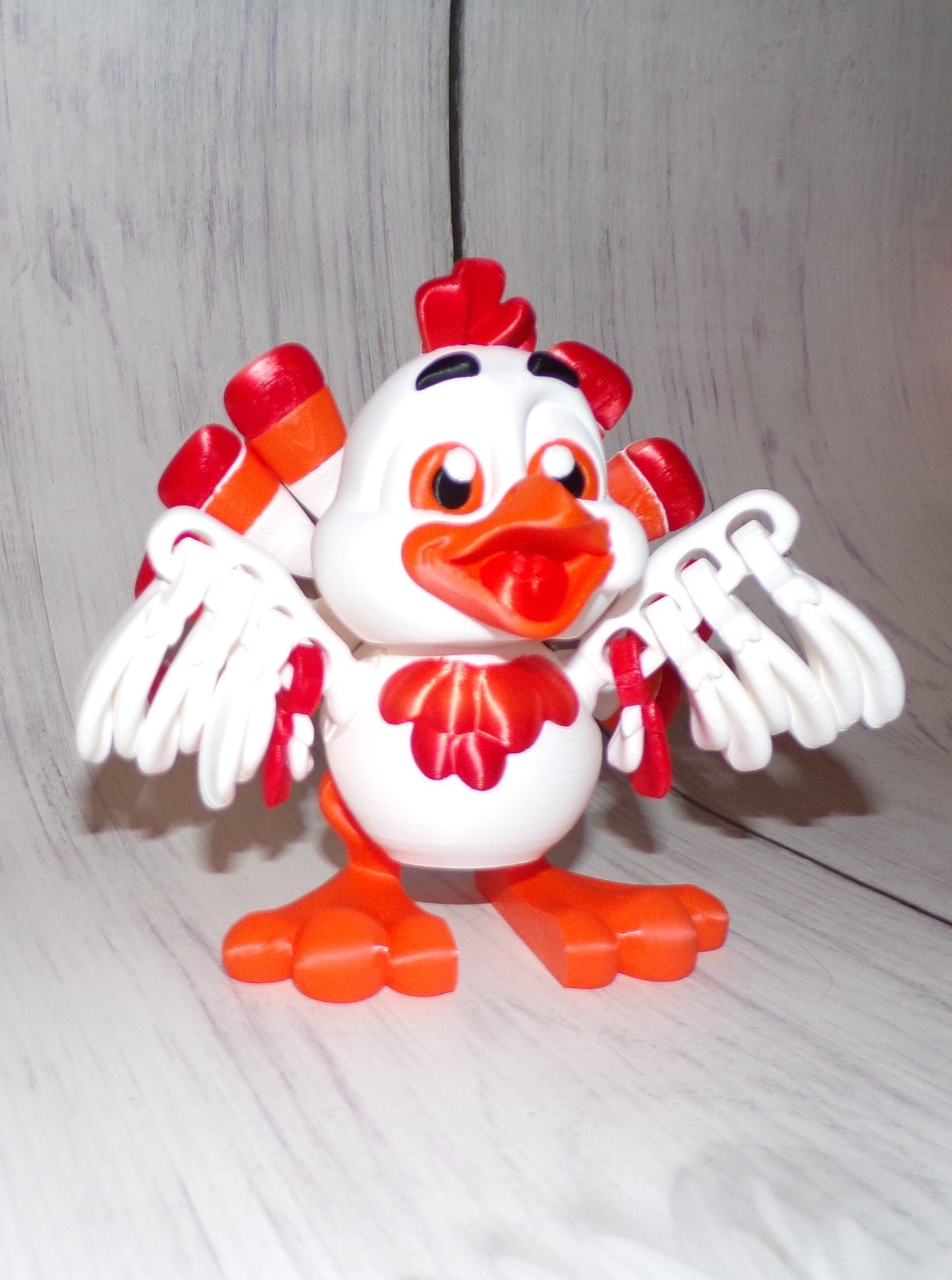 Turkey 3D Printed Articulated Figurine - Wonderland 3D Printing