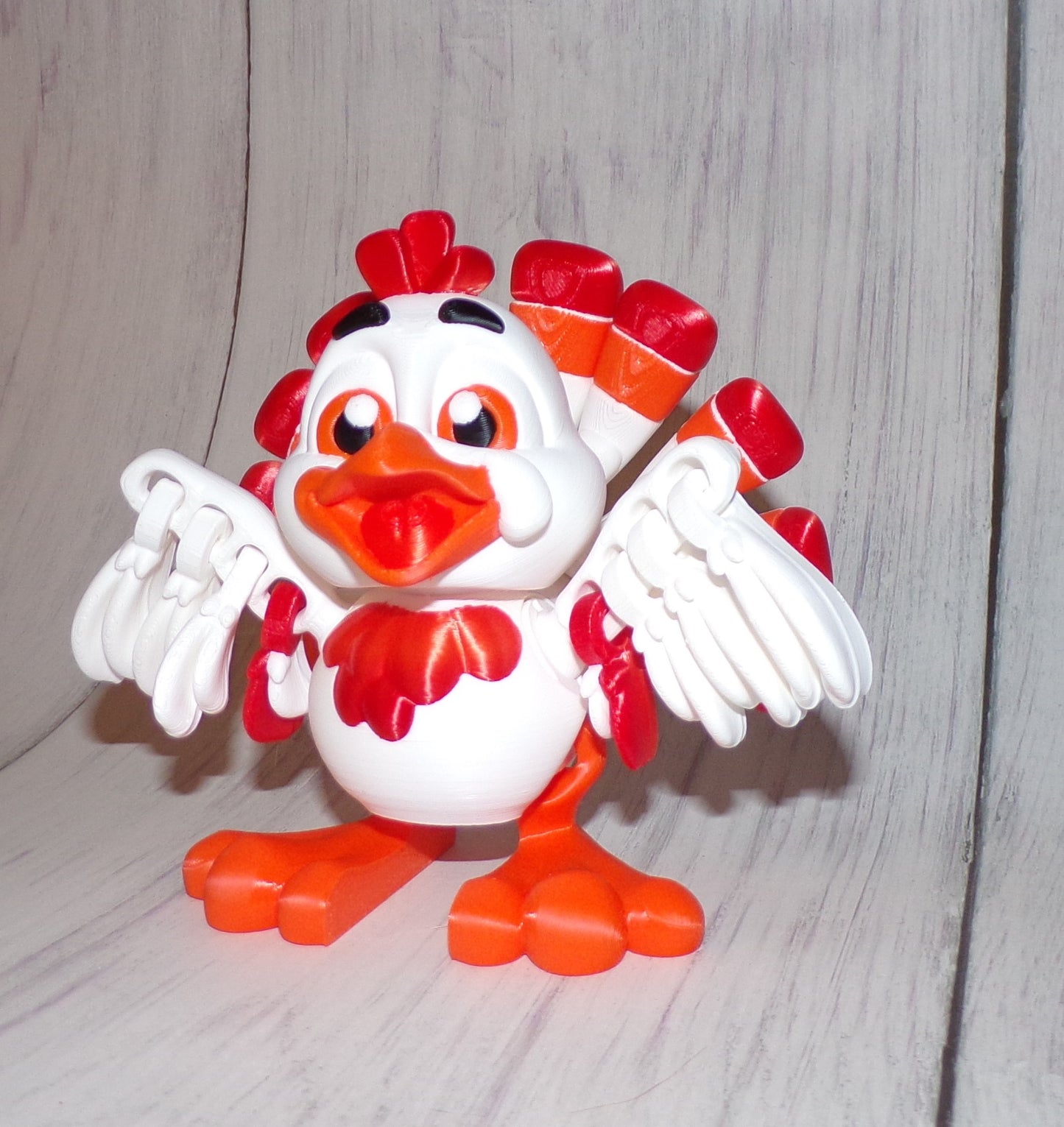 Turkey 3D Printed Articulated Figurine - Wonderland 3D Printing