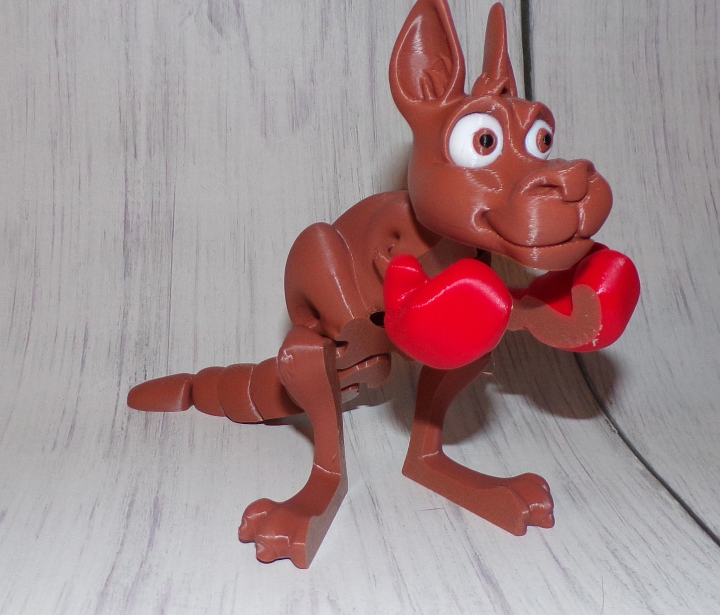Kangaroo with Joey 3D Printed Articulated Figurine - Wonderland 3D Printing