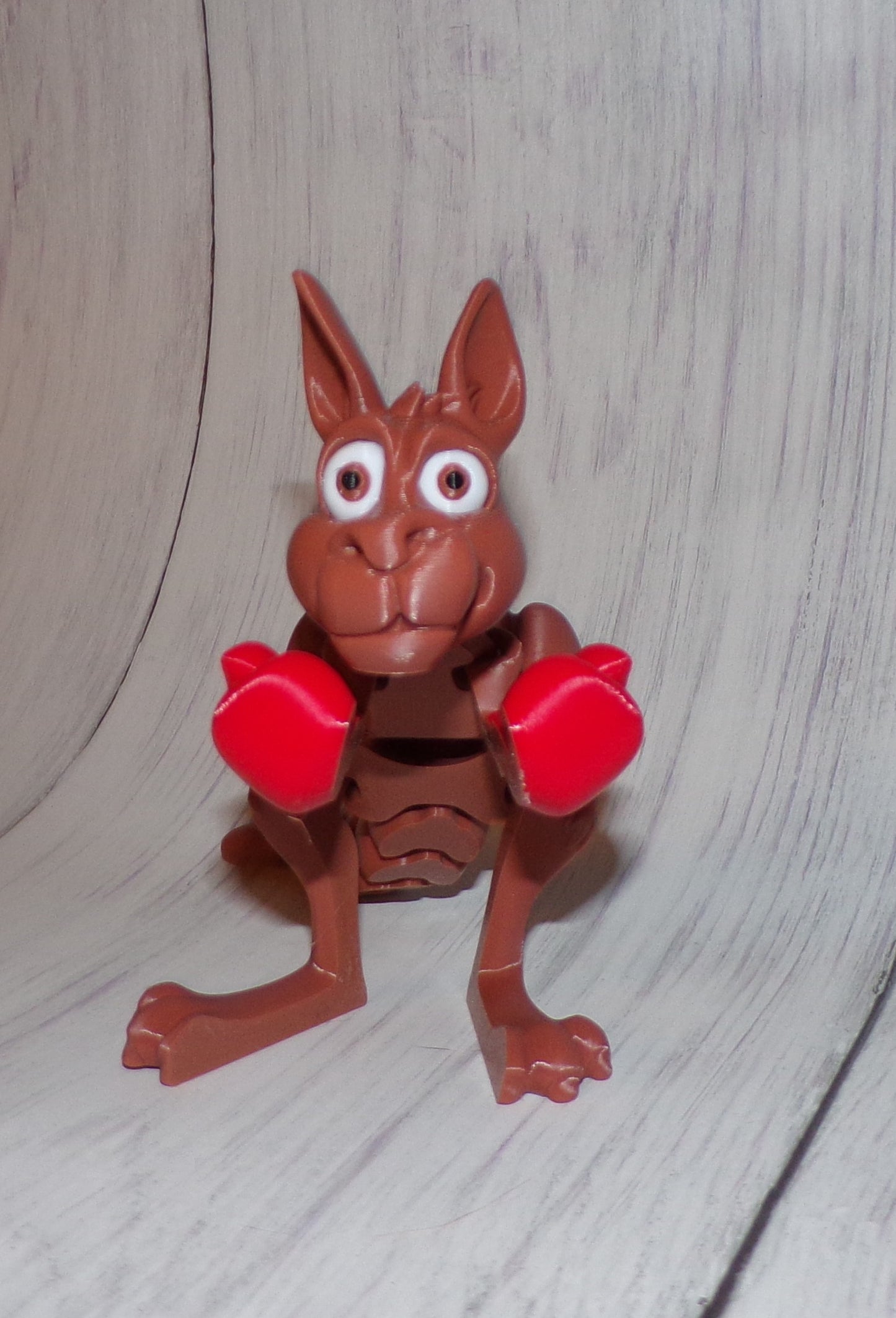 Kangaroo with Joey 3D Printed Articulated Figurine - Wonderland 3D Printing