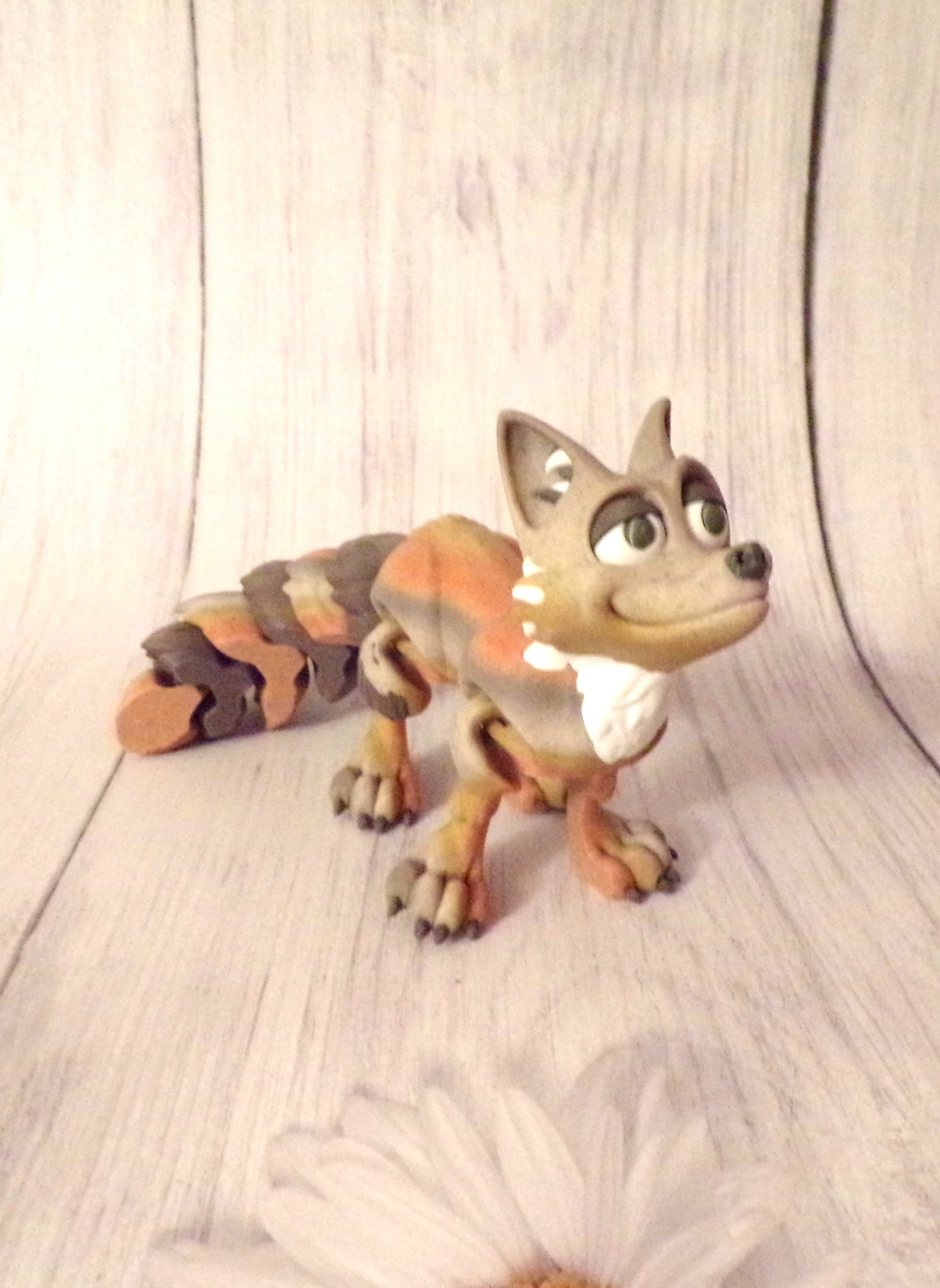Fox 3d printed Articulated Figurine - Wonderland 3D Printing
