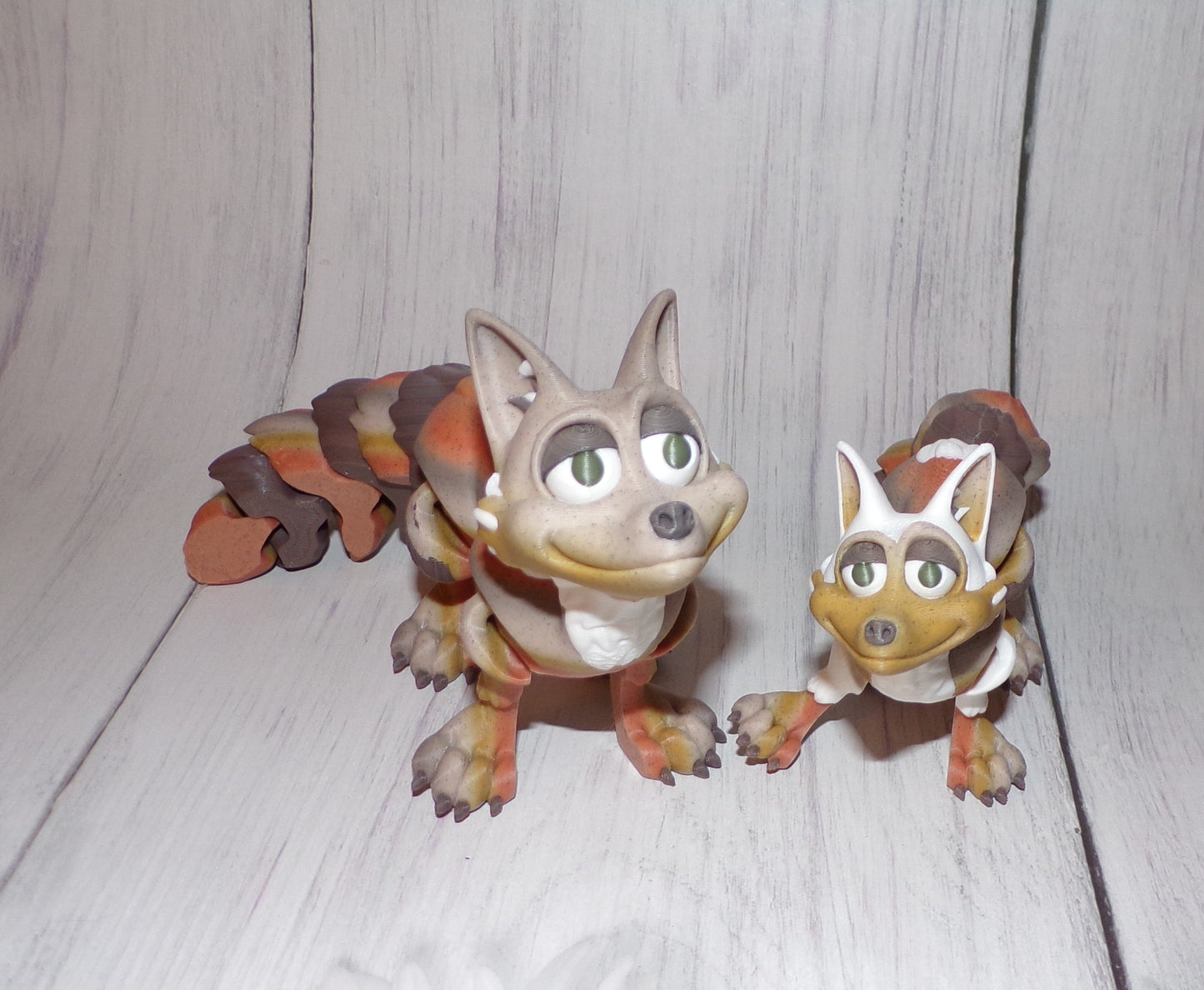 Fox 3d printed Articulated Figurine - Wonderland 3D Printing