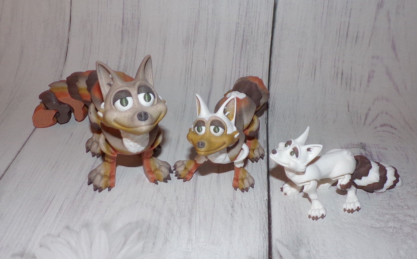 Fox 3d printed Articulated Figurine - Wonderland 3D Printing