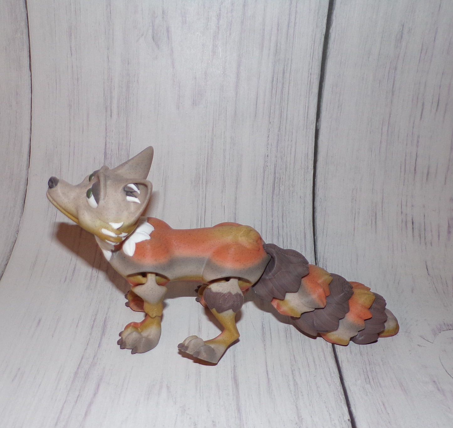 Fox 3d printed Articulated Figurine - Wonderland 3D Printing