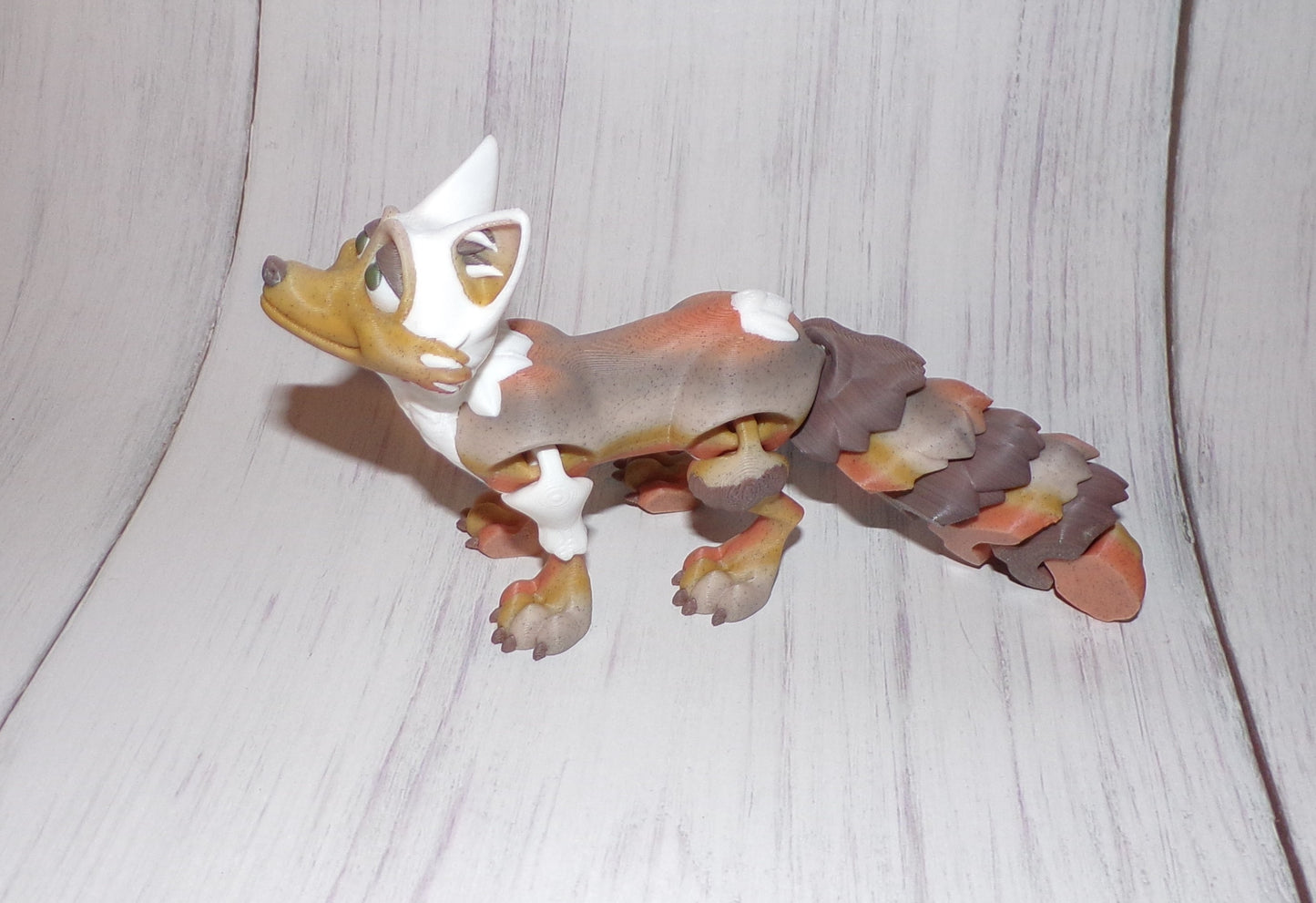 Fox 3d printed Articulated Figurine - Wonderland 3D Printing