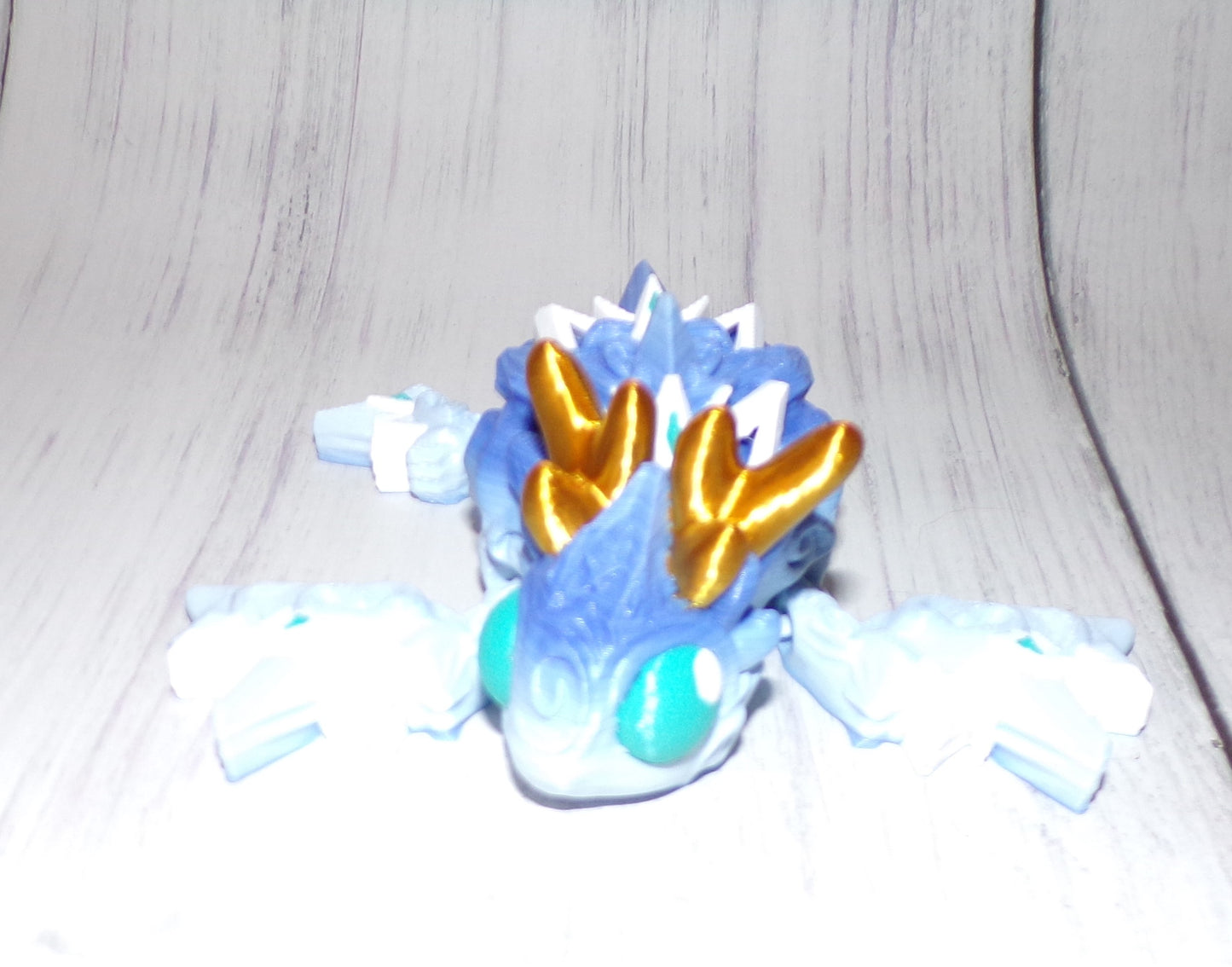 Snow Turtle 3d printed Articulated Figurine - Wonderland 3D Printing