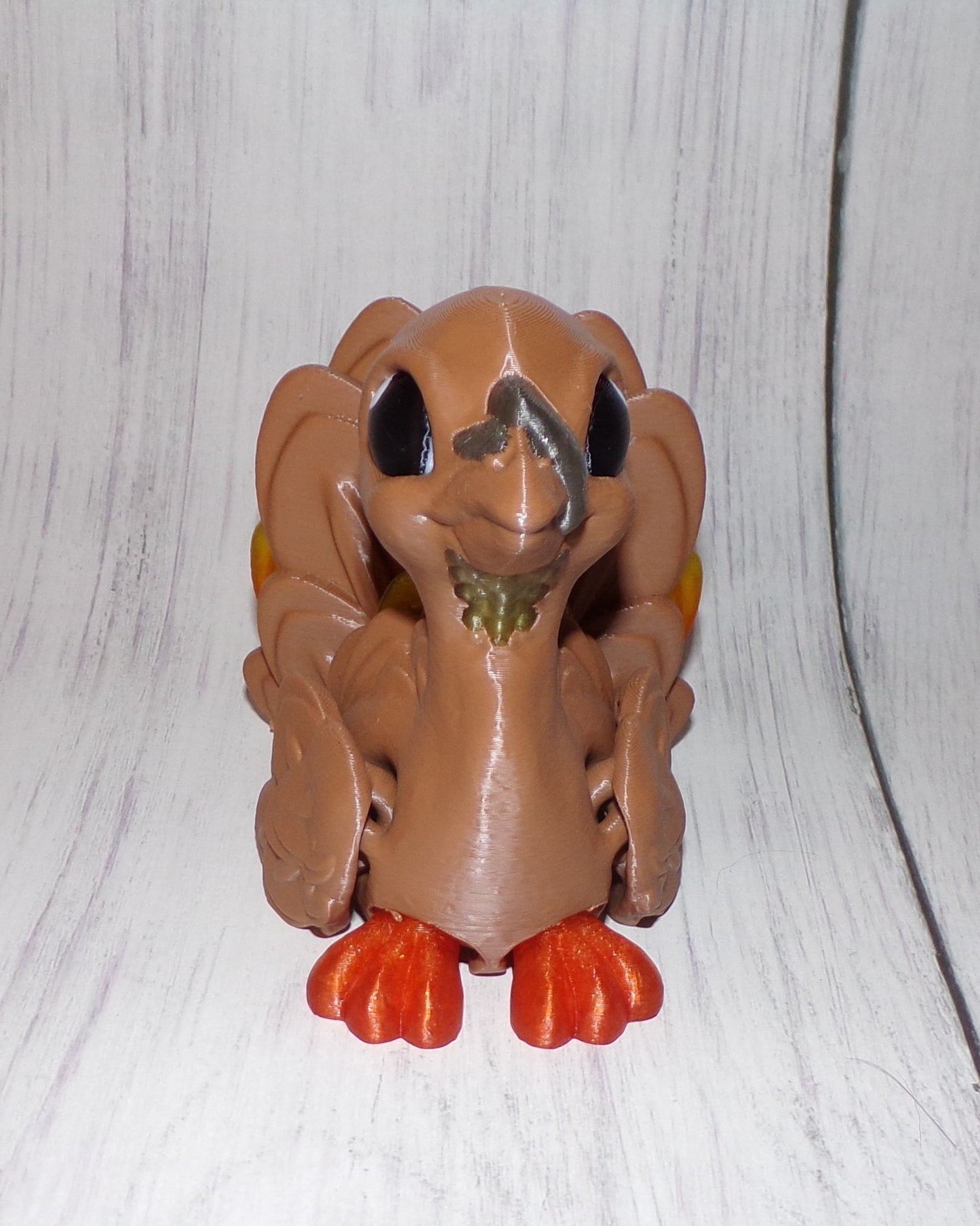 Turkey 3d printed Articulated Figurine - Wonderland 3D Printing