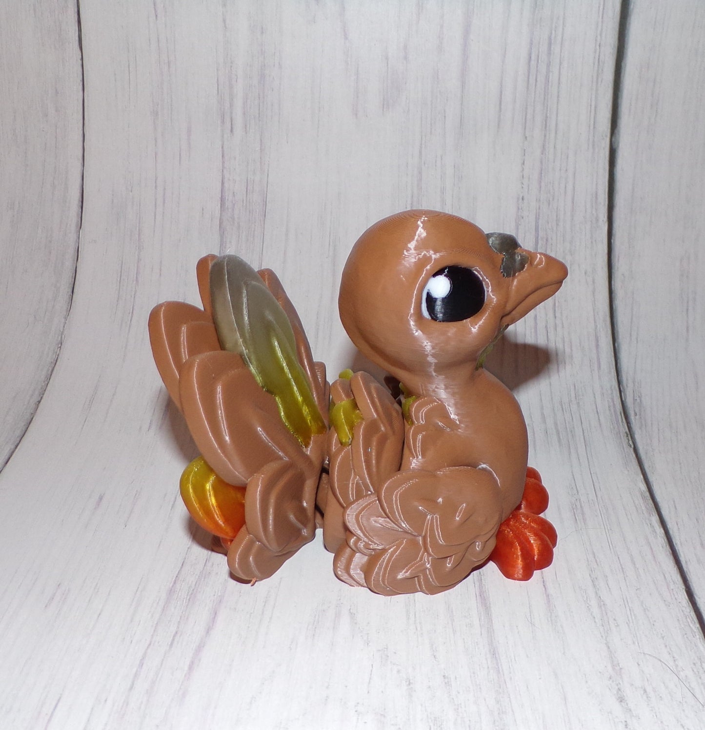 Turkey 3d printed Articulated Figurine - Wonderland 3D Printing