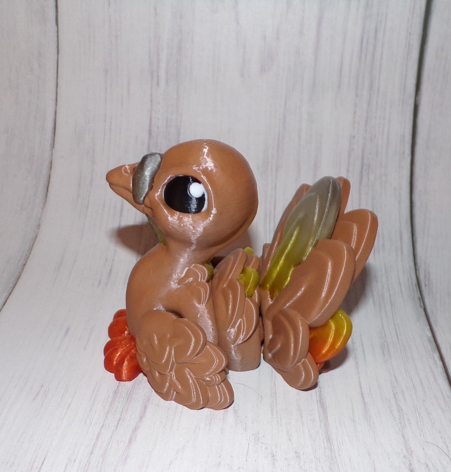 Turkey 3d printed Articulated Figurine - Wonderland 3D Printing