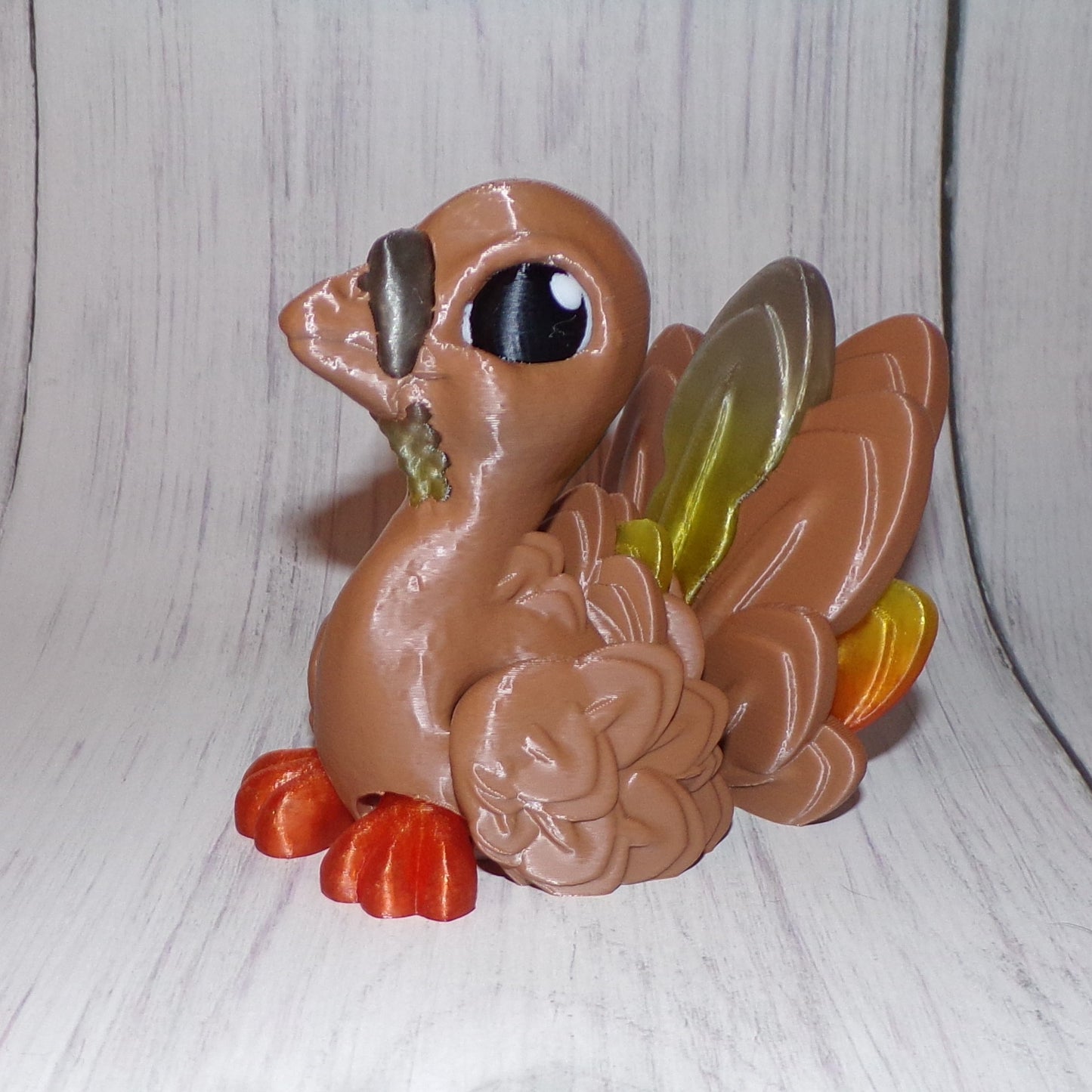 Turkey 3d printed Articulated Figurine - Wonderland 3D Printing