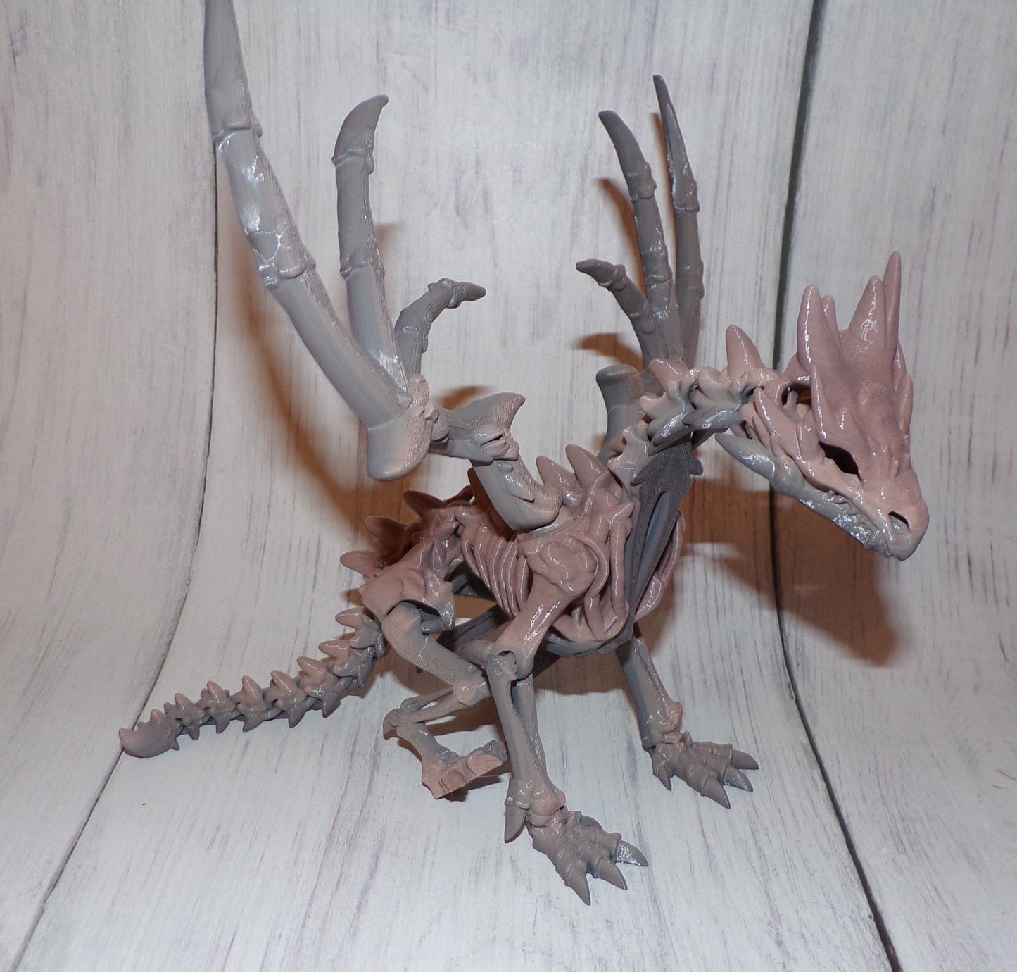Wraith Winged Dragon 3d printed Articulated Figurine - Wonderland 3D Printing