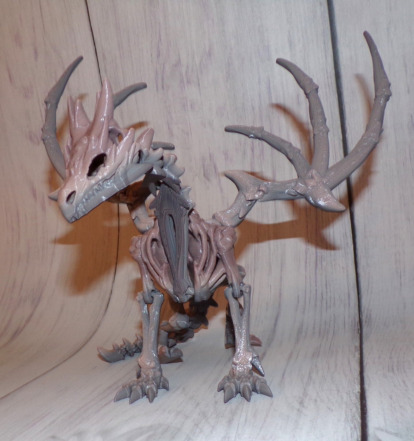 Wraith Winged Dragon 3d printed Articulated Figurine - Wonderland 3D Printing