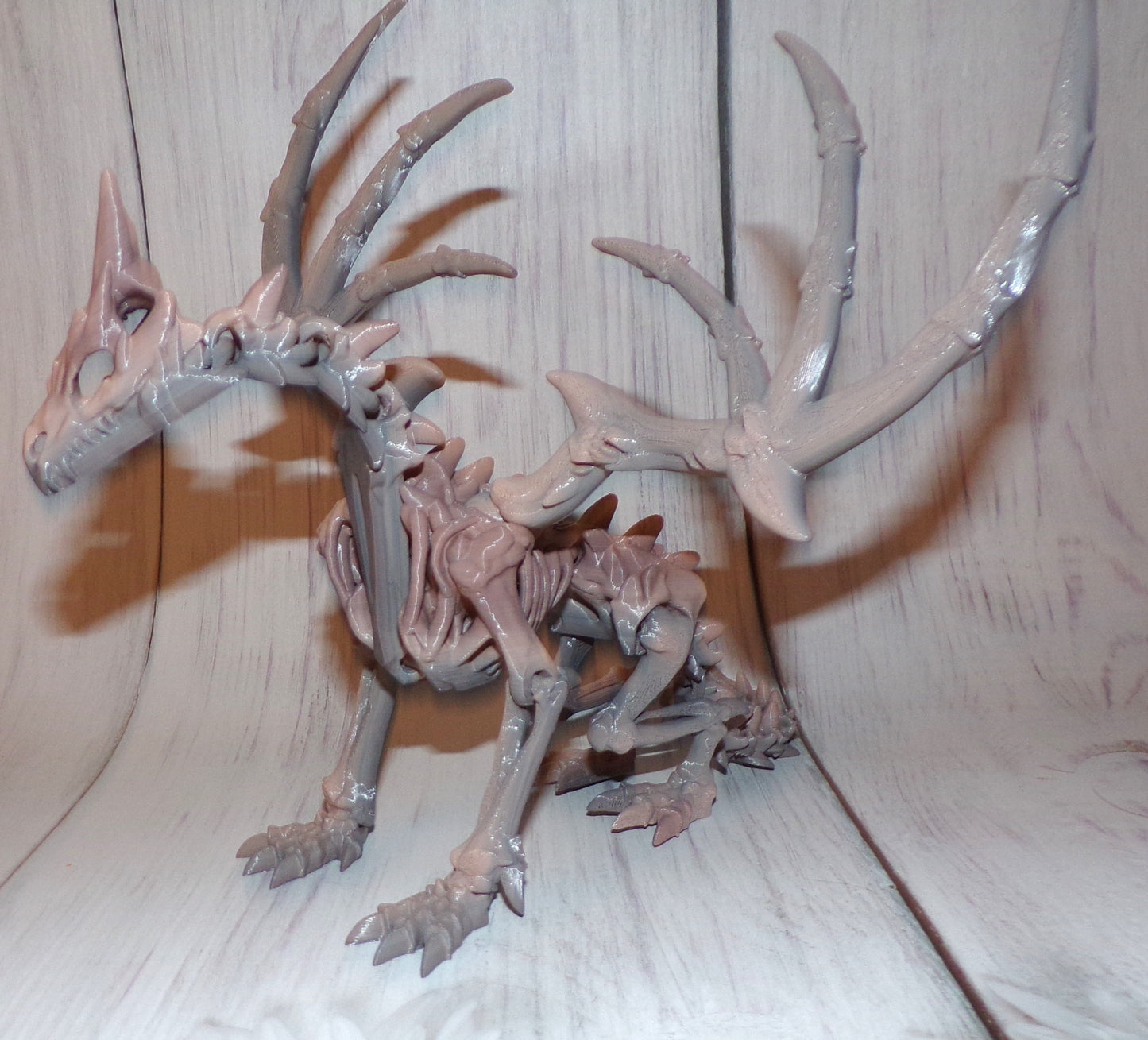 Wraith Winged Dragon 3d printed Articulated Figurine - Wonderland 3D Printing