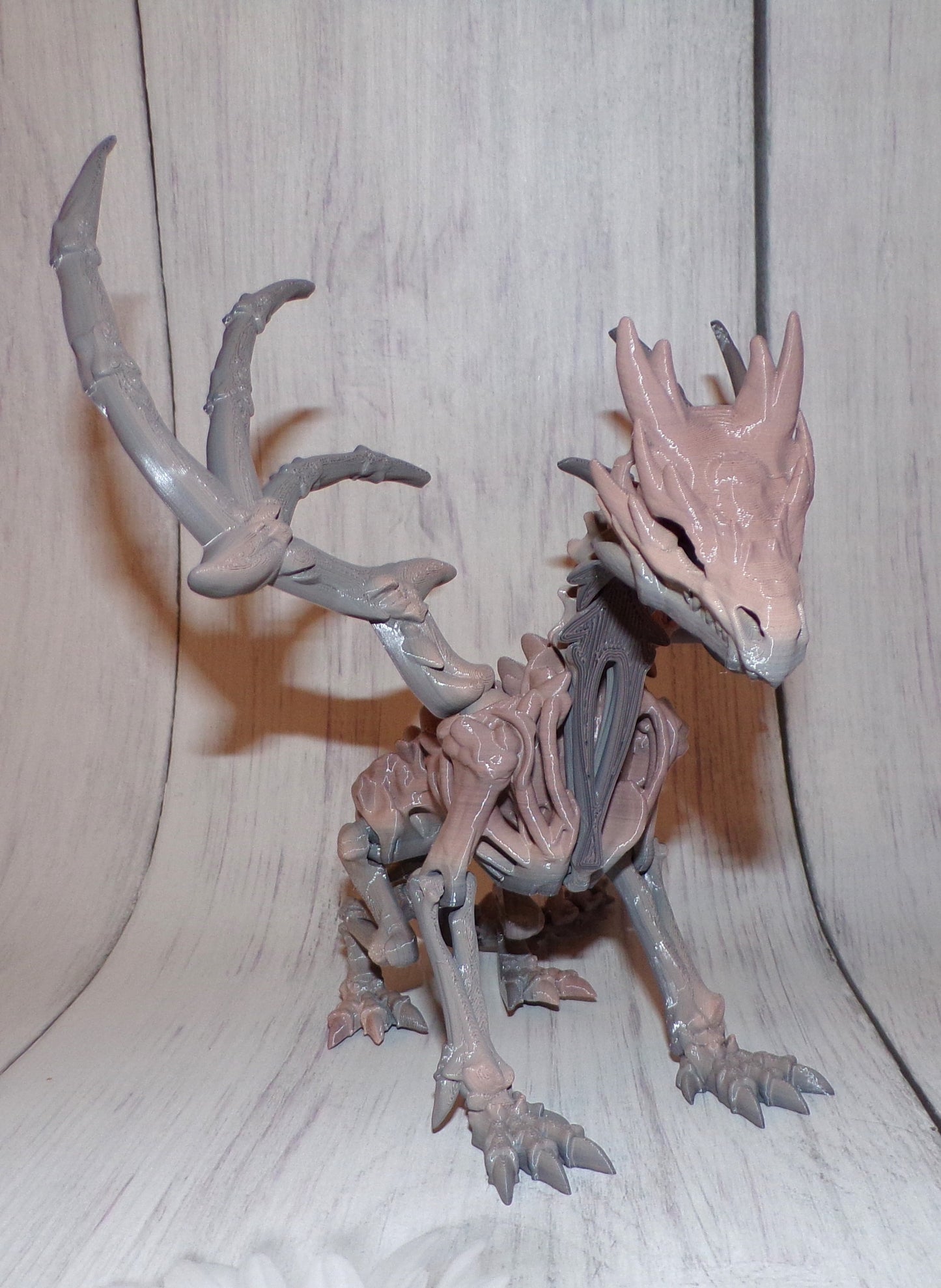 Wraith Winged Dragon 3d printed Articulated Figurine - Wonderland 3D Printing