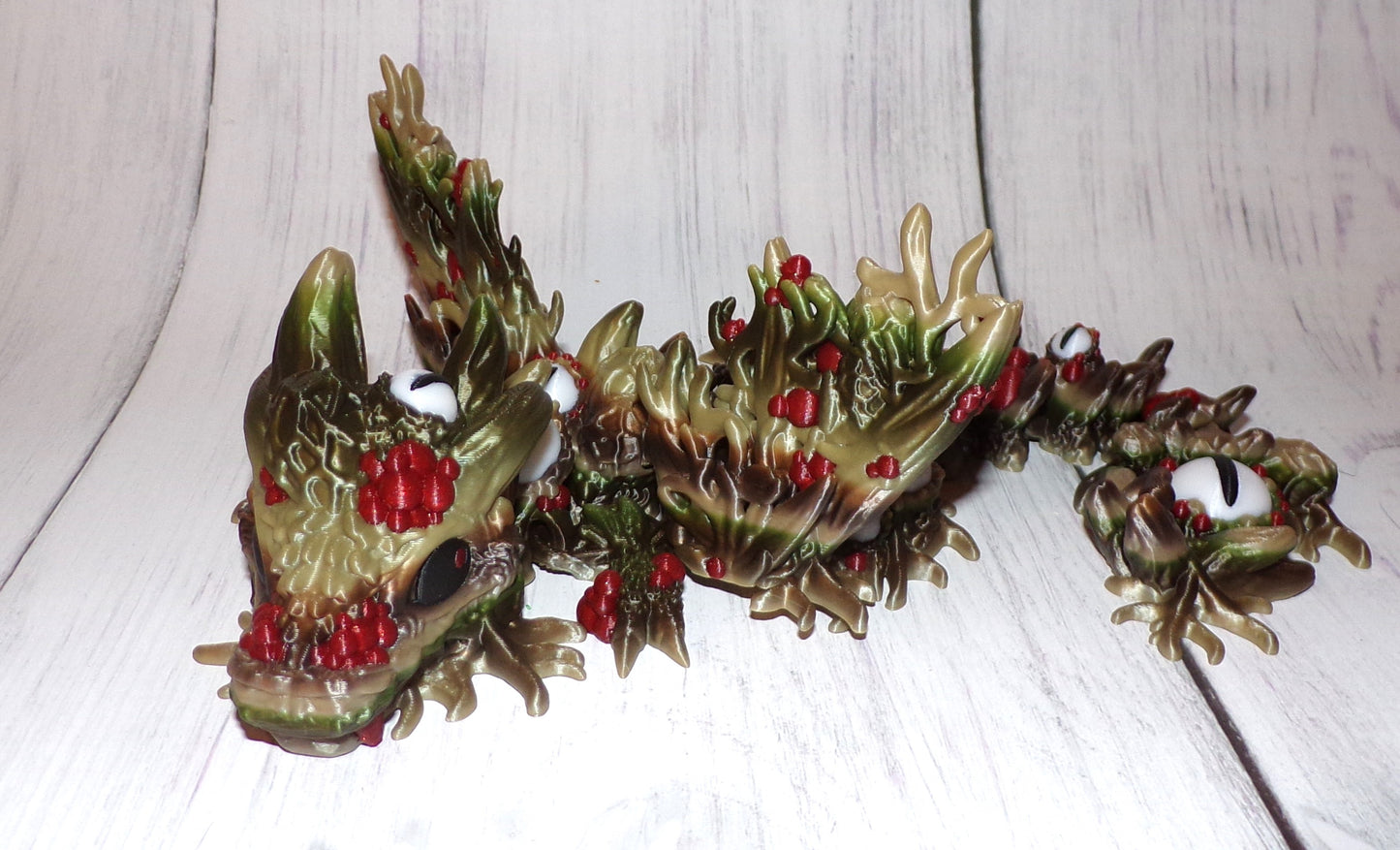Infested Baby Dragon Winged and Wingless options, 3D Printed Articulated Figurine - Wonderland 3D Printing