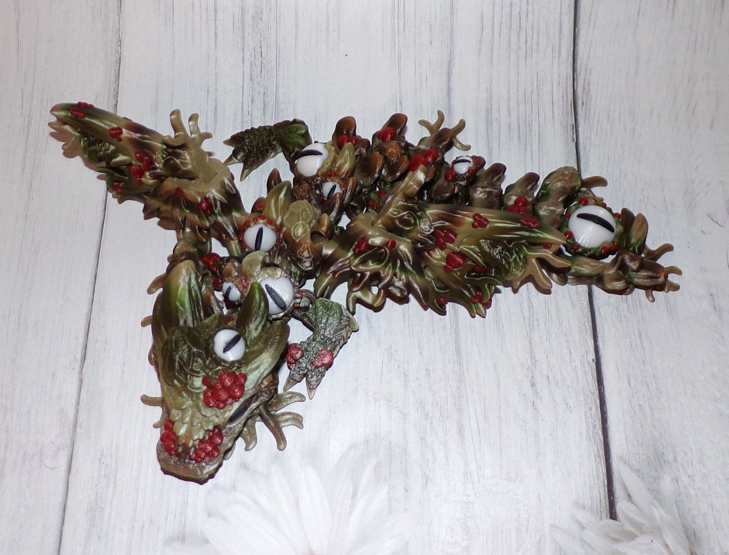 Infested Baby Dragon Winged and Wingless options, 3D Printed Articulated Figurine - Wonderland 3D Printing