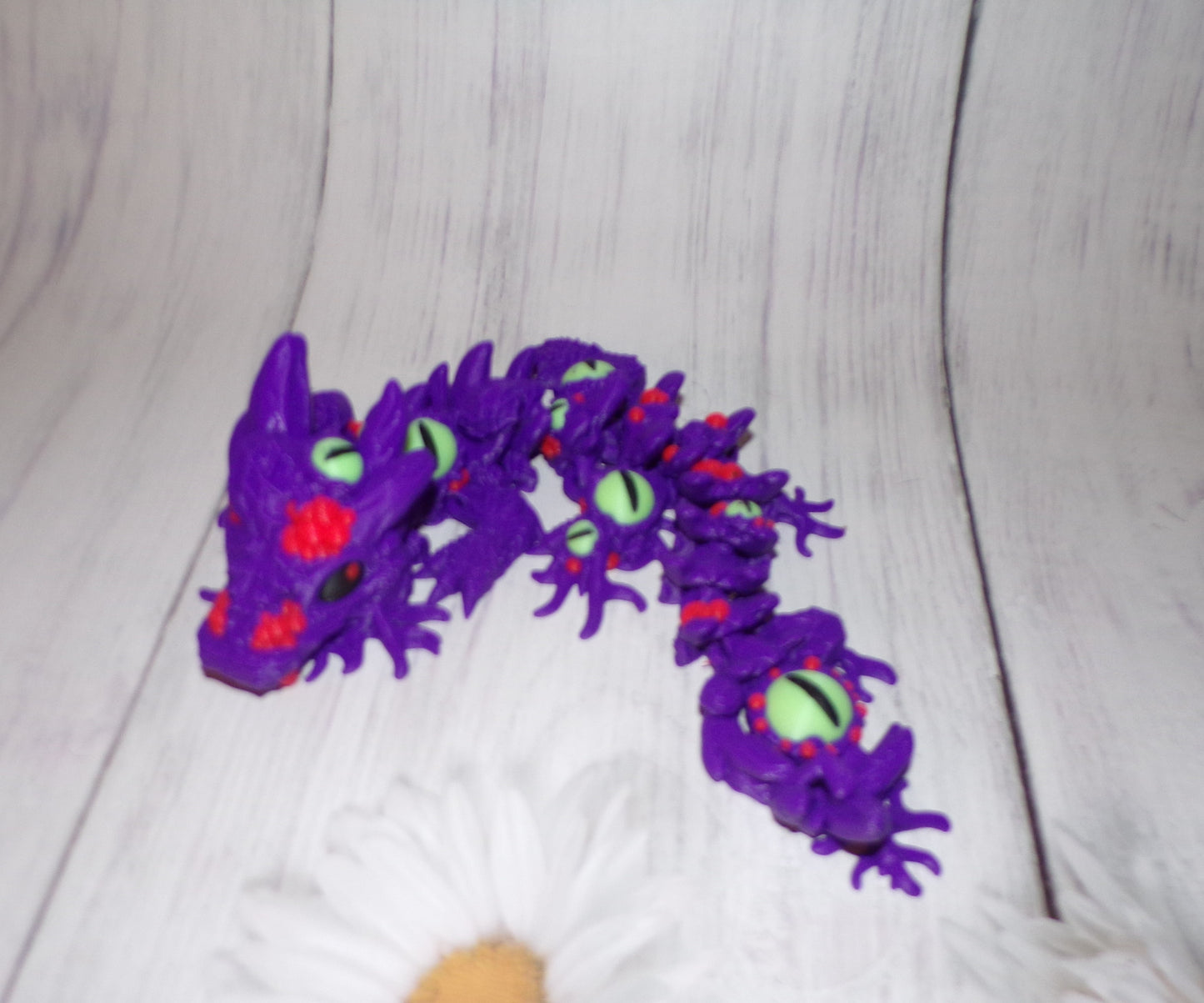 Infested Baby Dragon Winged and Wingless options, 3D Printed Articulated Figurine - Wonderland 3D Printing