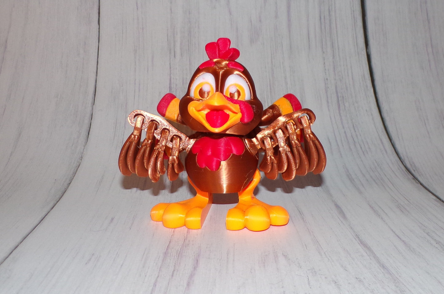 Turkey 3D Printed Articulated Figurine - Wonderland 3D Printing