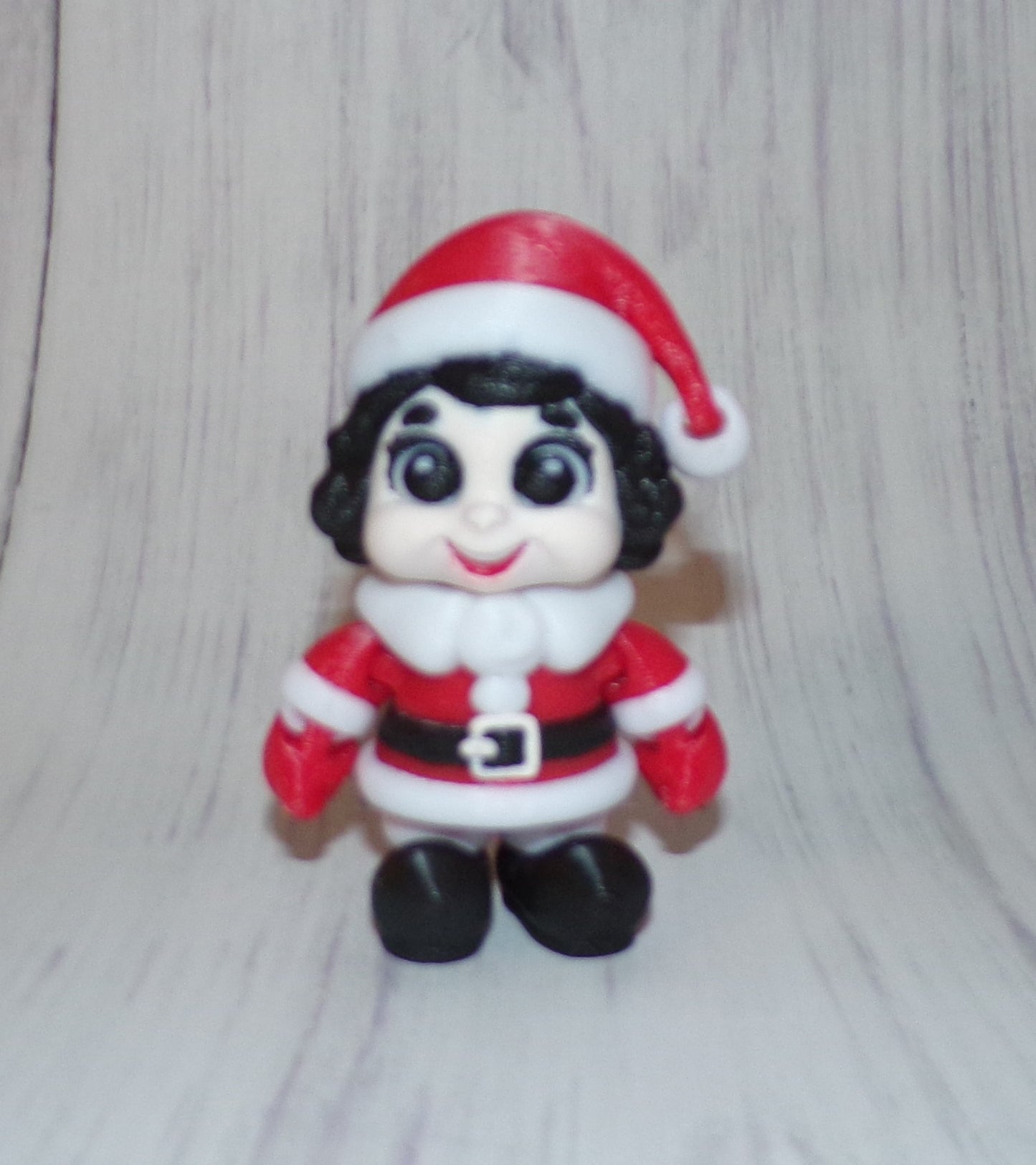 Mrs. Clause, Young Mrs. Clause and Santa 3D Printed Articulated Figurine - Wonderland 3D Printing