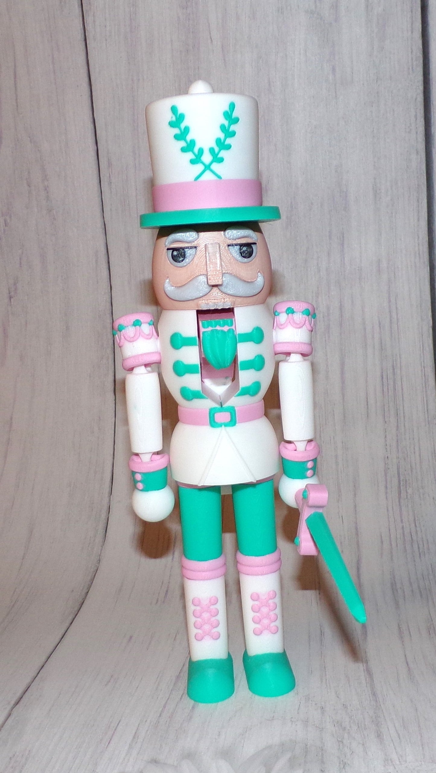 Nutcracker 3d Printed Articulated Figurine - Wonderland 3D Printing