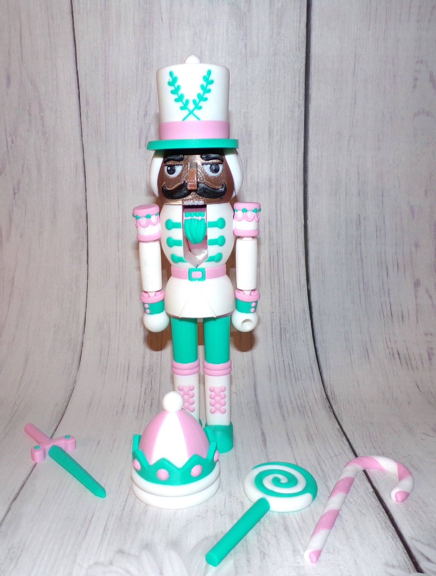 Nutcracker 3d Printed Articulated Figurine - Wonderland 3D Printing