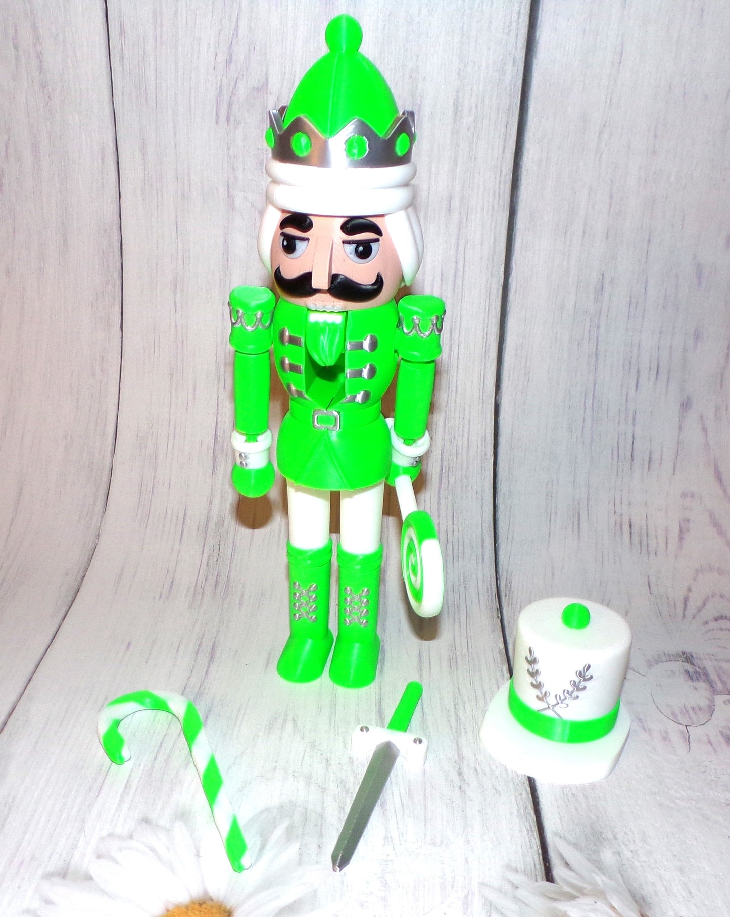 Nutcracker 3d Printed Articulated Figurine - Wonderland 3D Printing