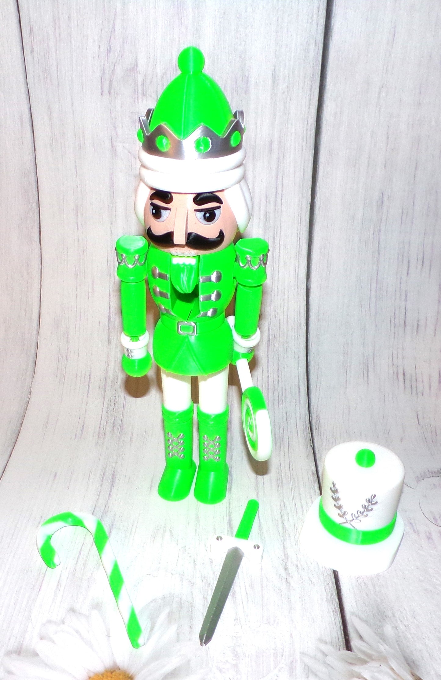 Nutcracker 3d Printed Articulated Figurine - Wonderland 3D Printing