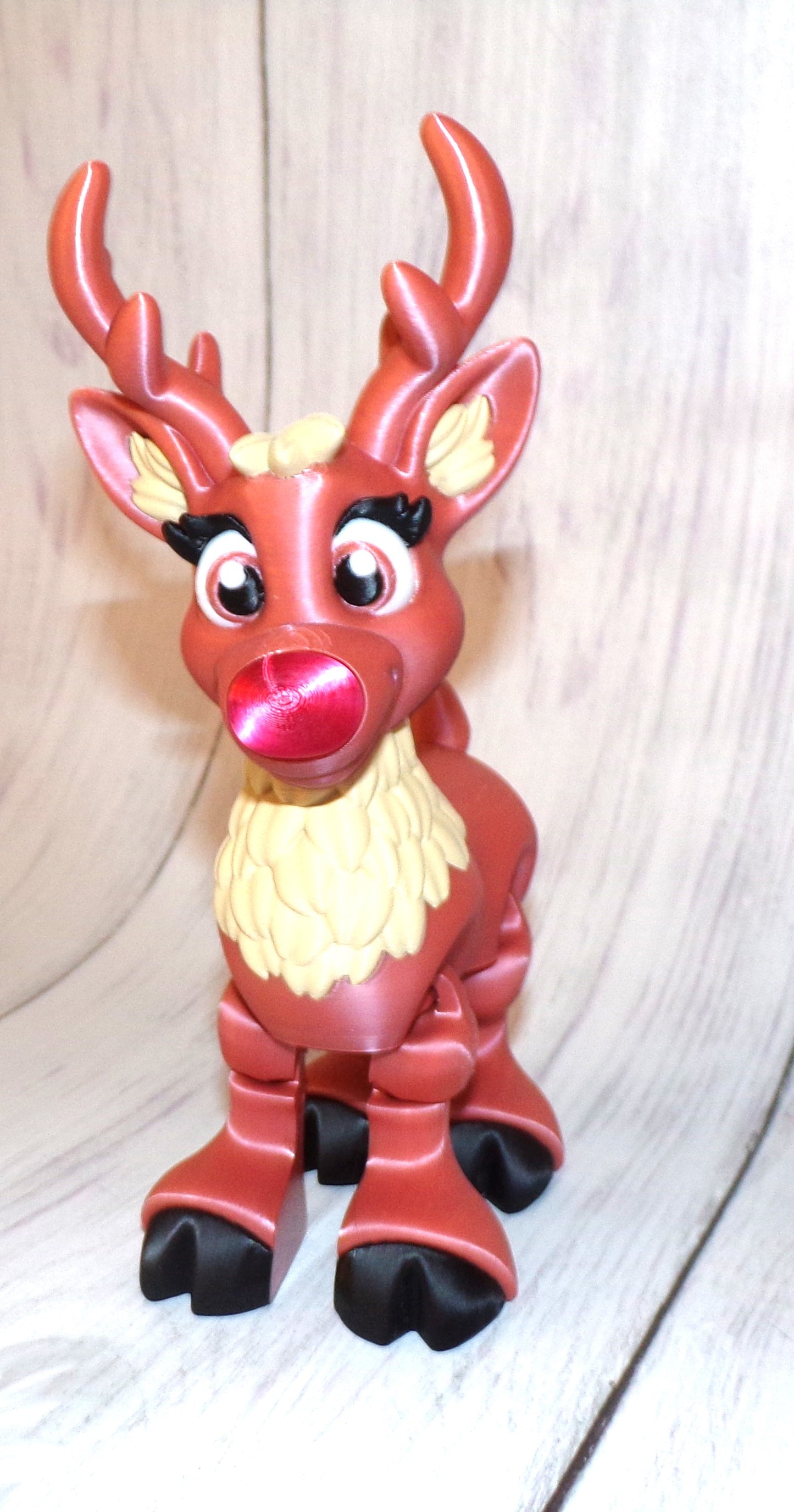Reindeer 3D Printed Articulated Figurine - Wonderland 3D Printing