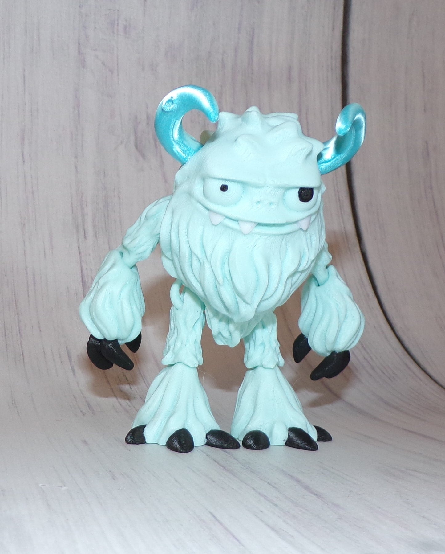 Yeti 3d printed Articulated Figurine - Wonderland 3D Printing
