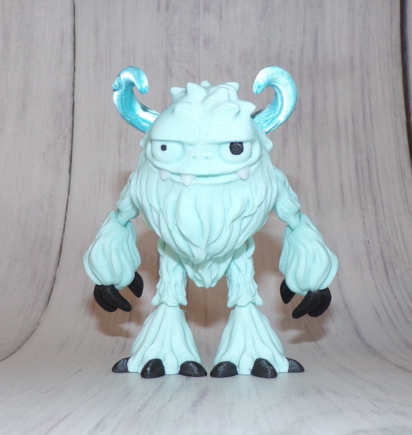 Yeti 3d printed Articulated Figurine - Wonderland 3D Printing