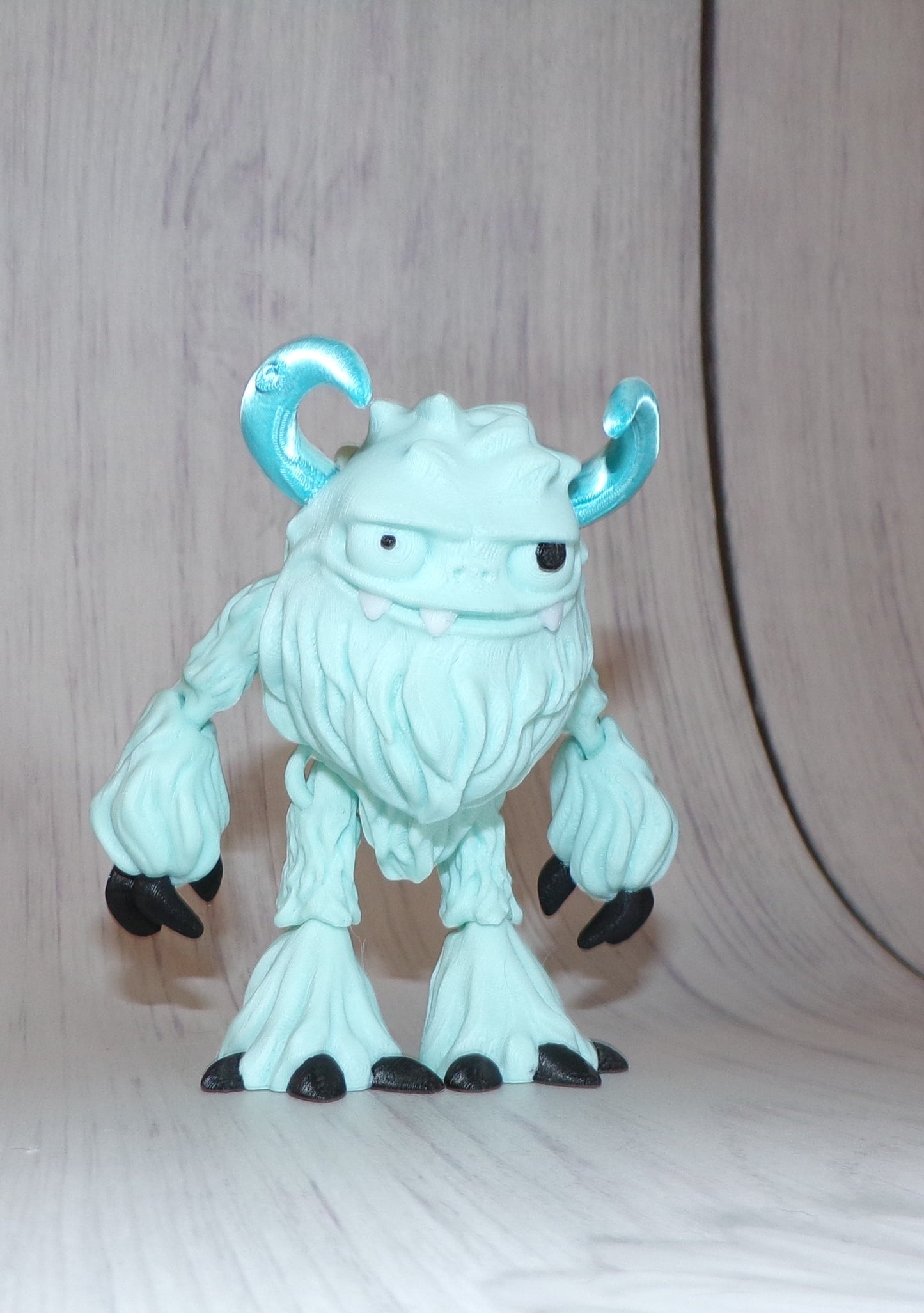 Yeti 3d printed Articulated Figurine - Wonderland 3D Printing