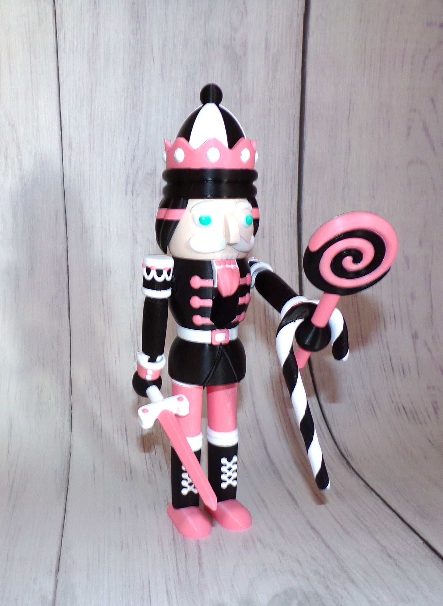 Nutcracker 3d Printed Articulated Figurine - Wonderland 3D Printing