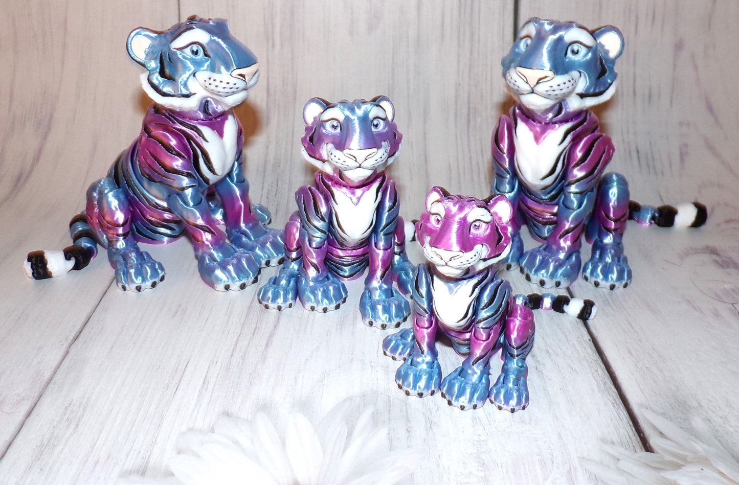 Tiger: 3D Printed Articulated - Wonderland 3D Printing