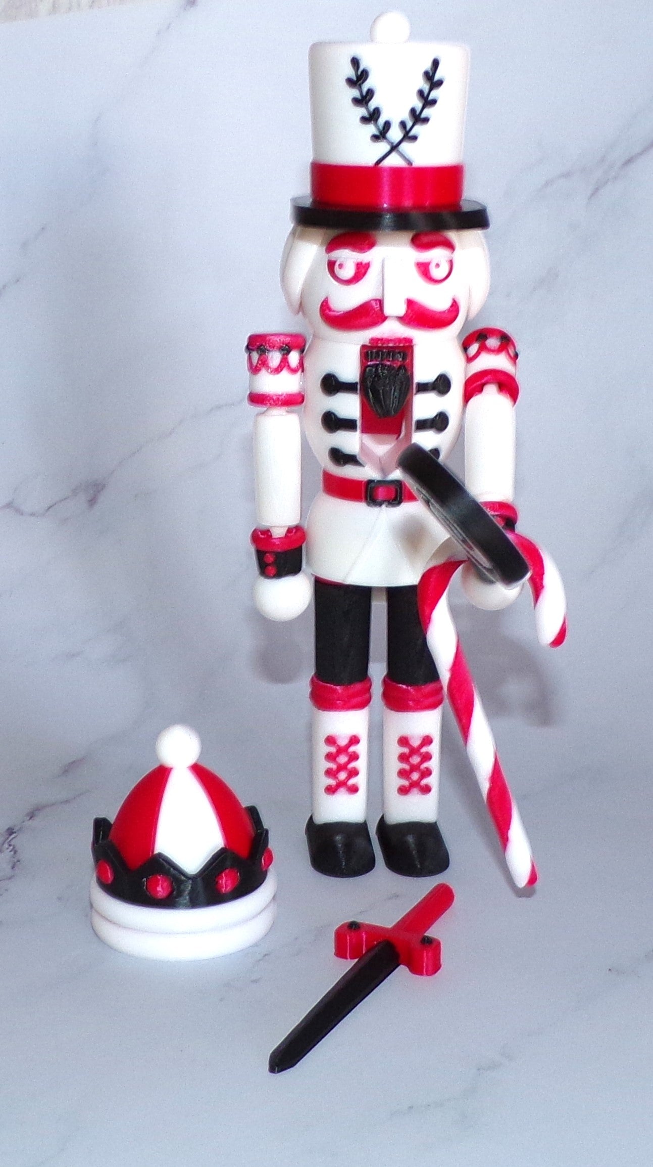 Nutcracker 3d Printed Articulated Figurine - Wonderland 3D Printing