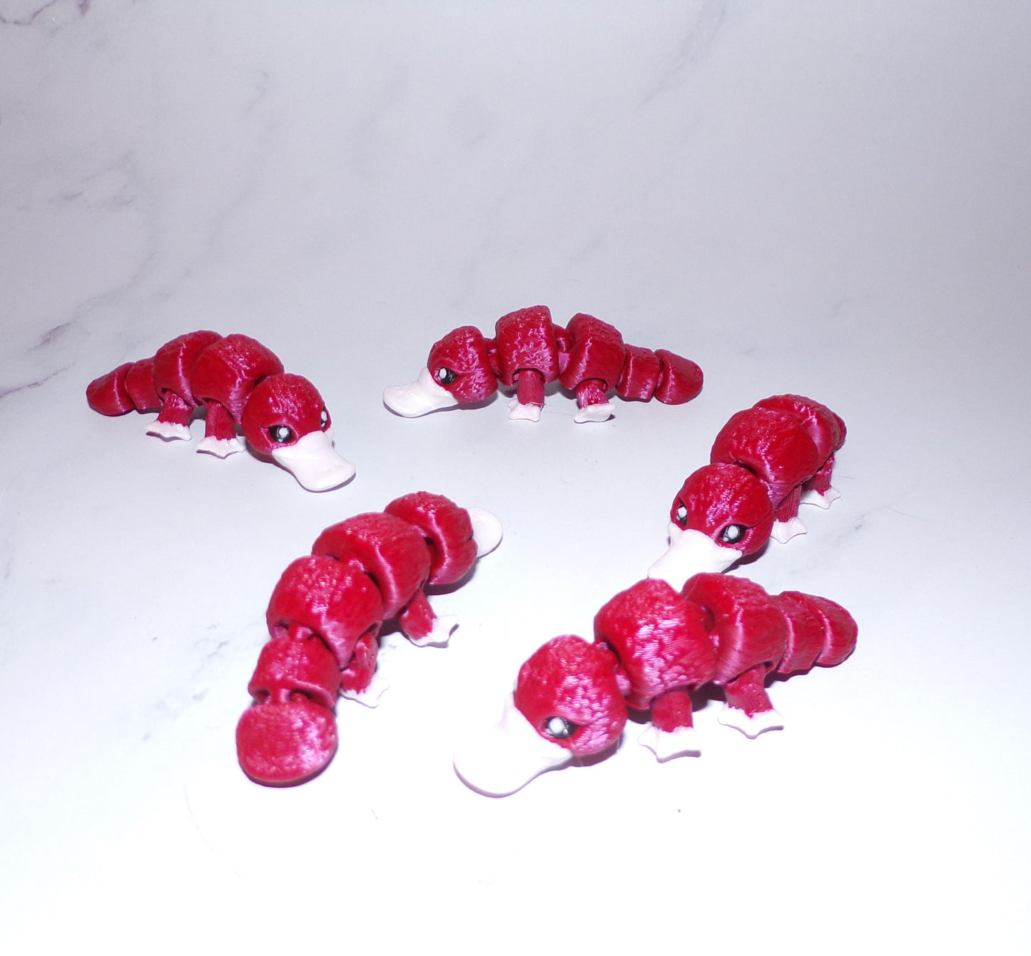 Baby Platypus: 3D Printed Articulated Figurine - Wonderland 3D Printing
