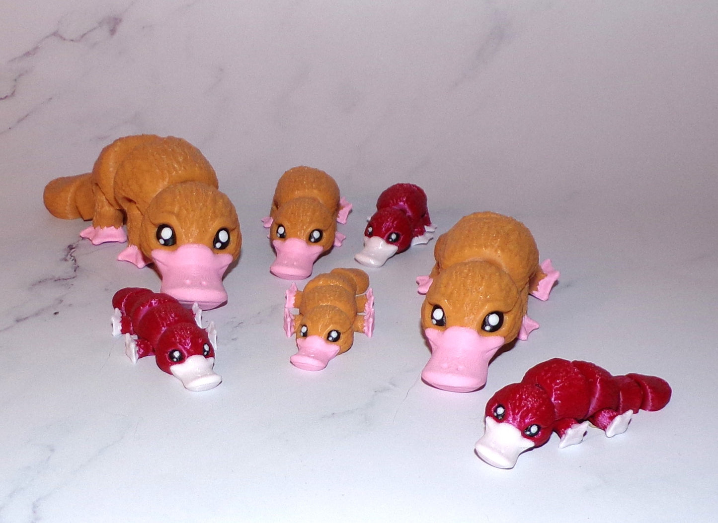 Baby Platypus: 3D Printed Articulated Figurine - Wonderland 3D Printing