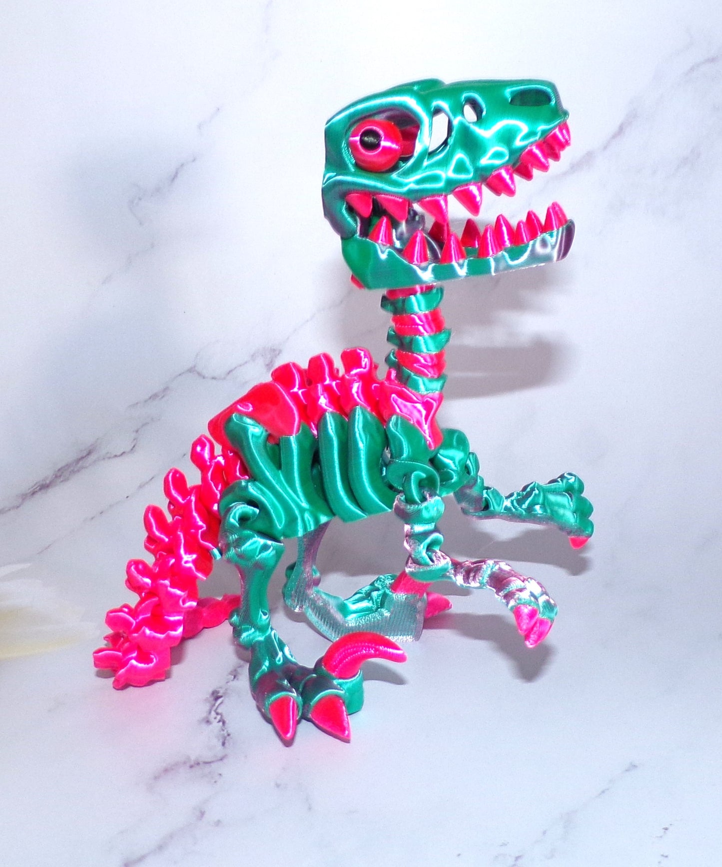 Raptor Skeleton: 3D Printing Articulated Figurine - Wonderland 3D Printing