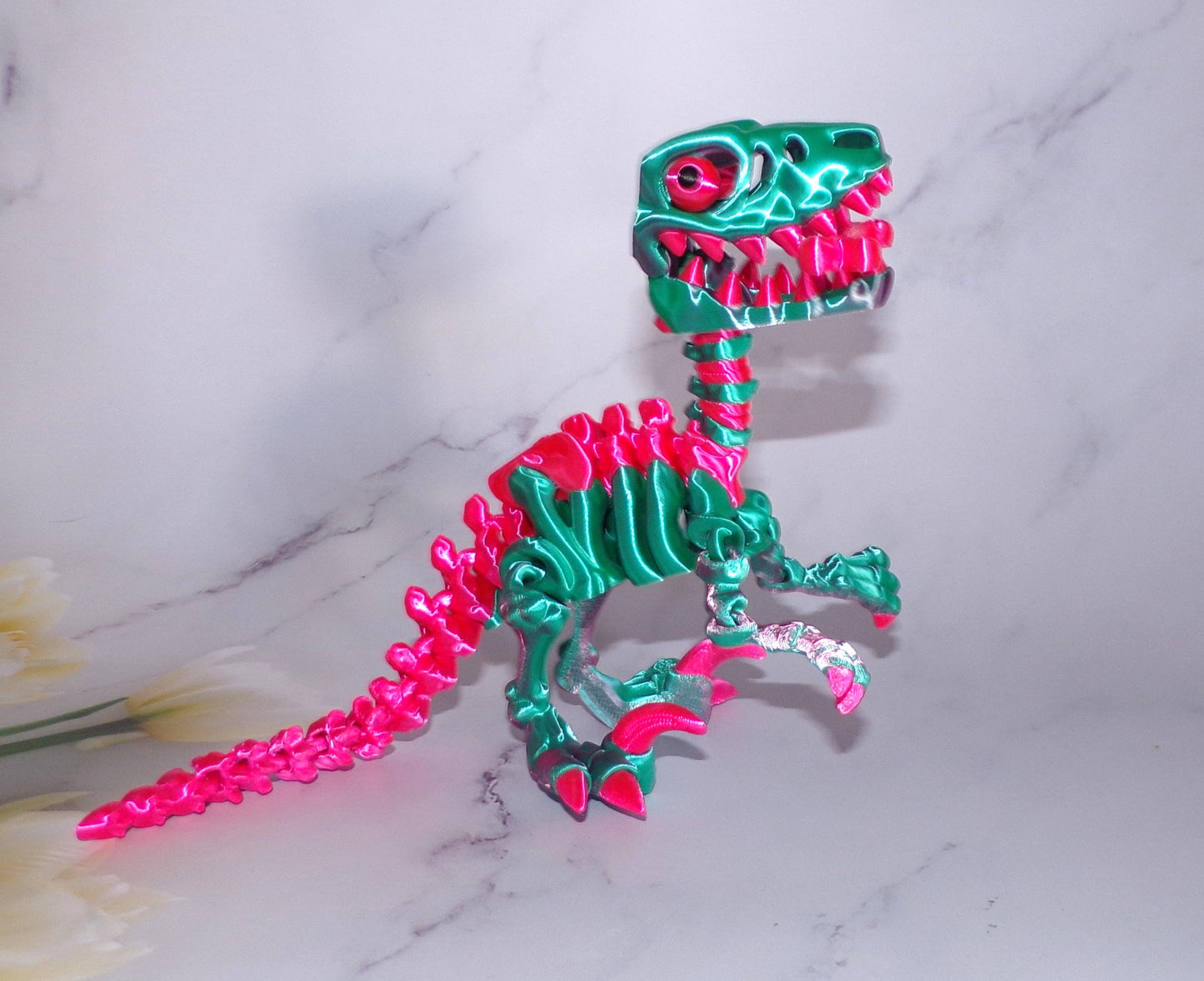 Raptor Skeleton: 3D Printing Articulated Figurine - Wonderland 3D Printing