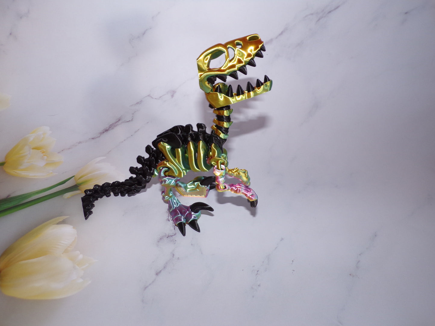 Raptor Skeleton: 3D Printing Articulated Figurine - Wonderland 3D Printing