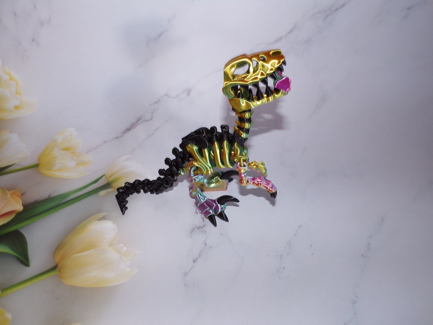 Raptor Skeleton: 3D Printing Articulated Figurine - Wonderland 3D Printing