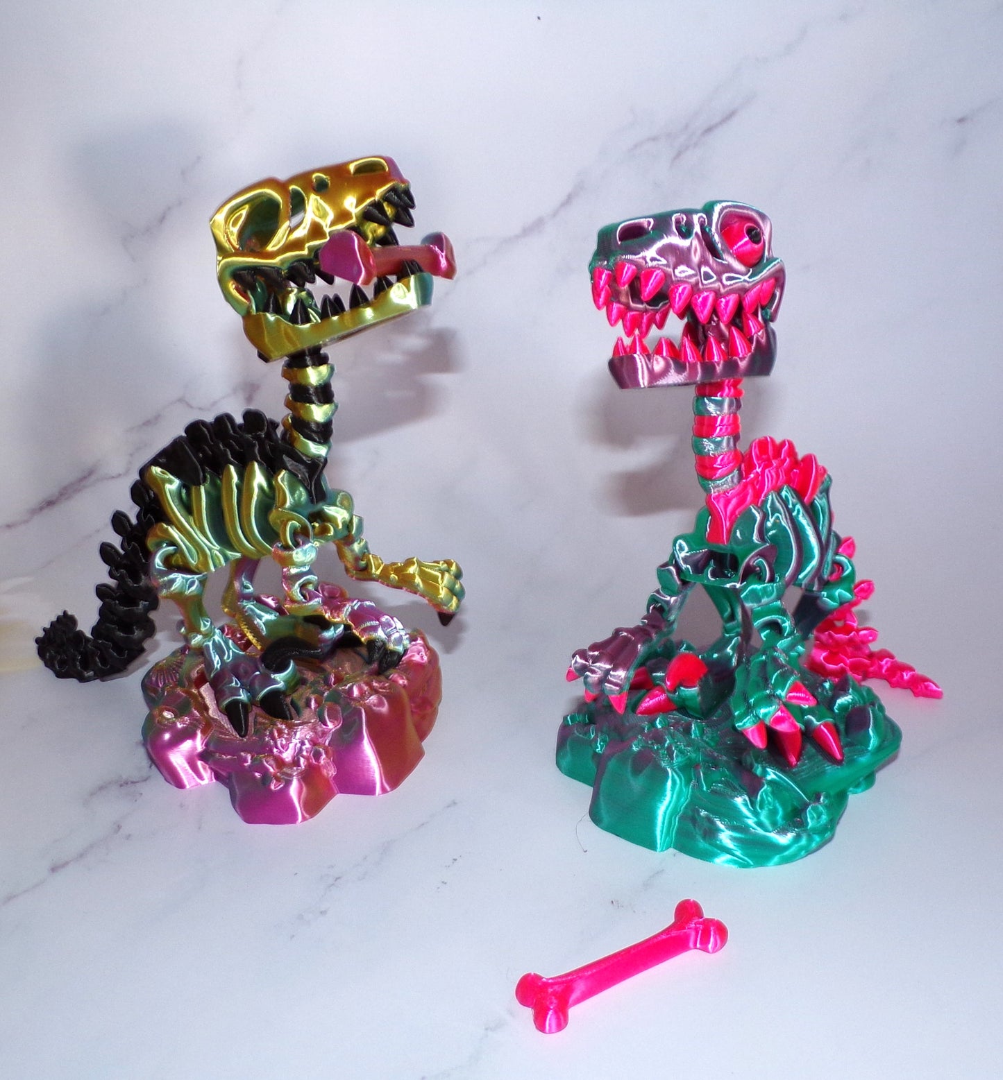Raptor Skeleton: 3D Printing Articulated Figurine - Wonderland 3D Printing