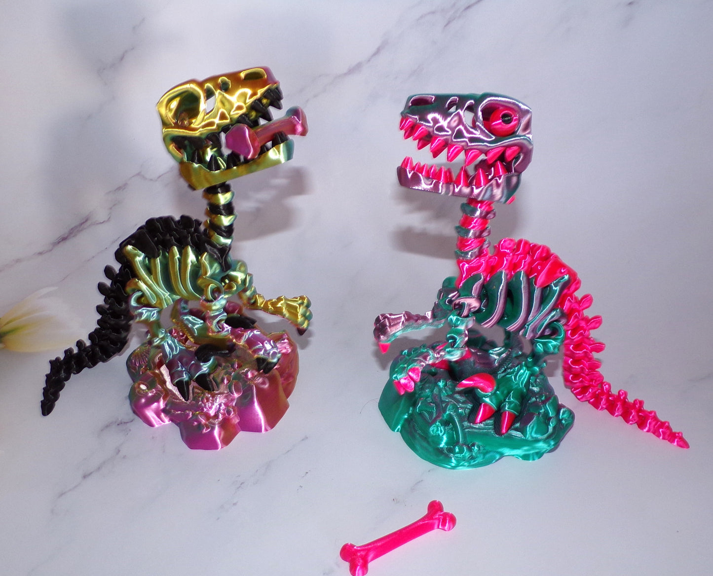 Raptor Skeleton: 3D Printing Articulated Figurine - Wonderland 3D Printing