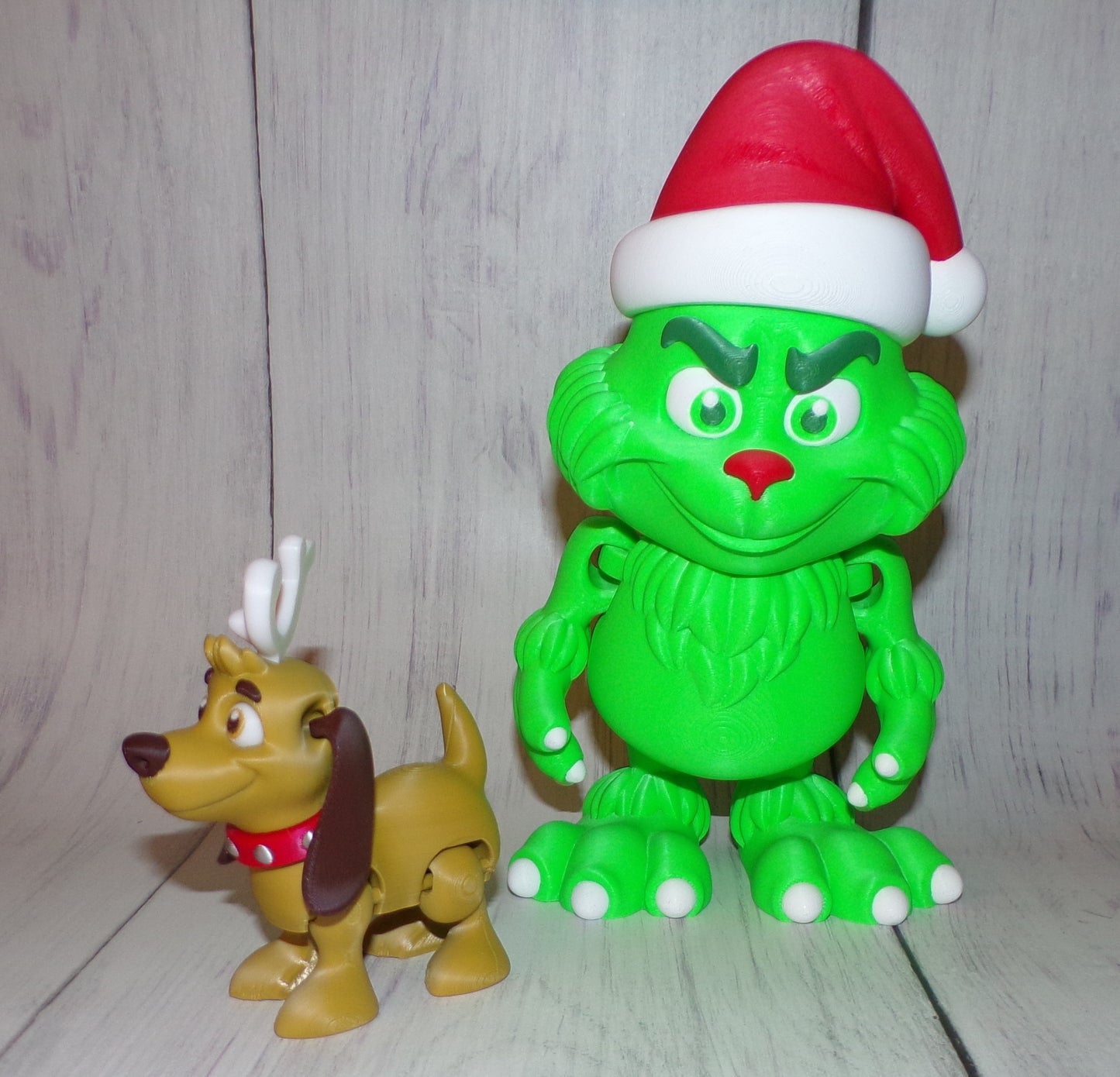 Max the Christmas Dog 3d Printed Articulated Figurine - Wonderland 3D Printing