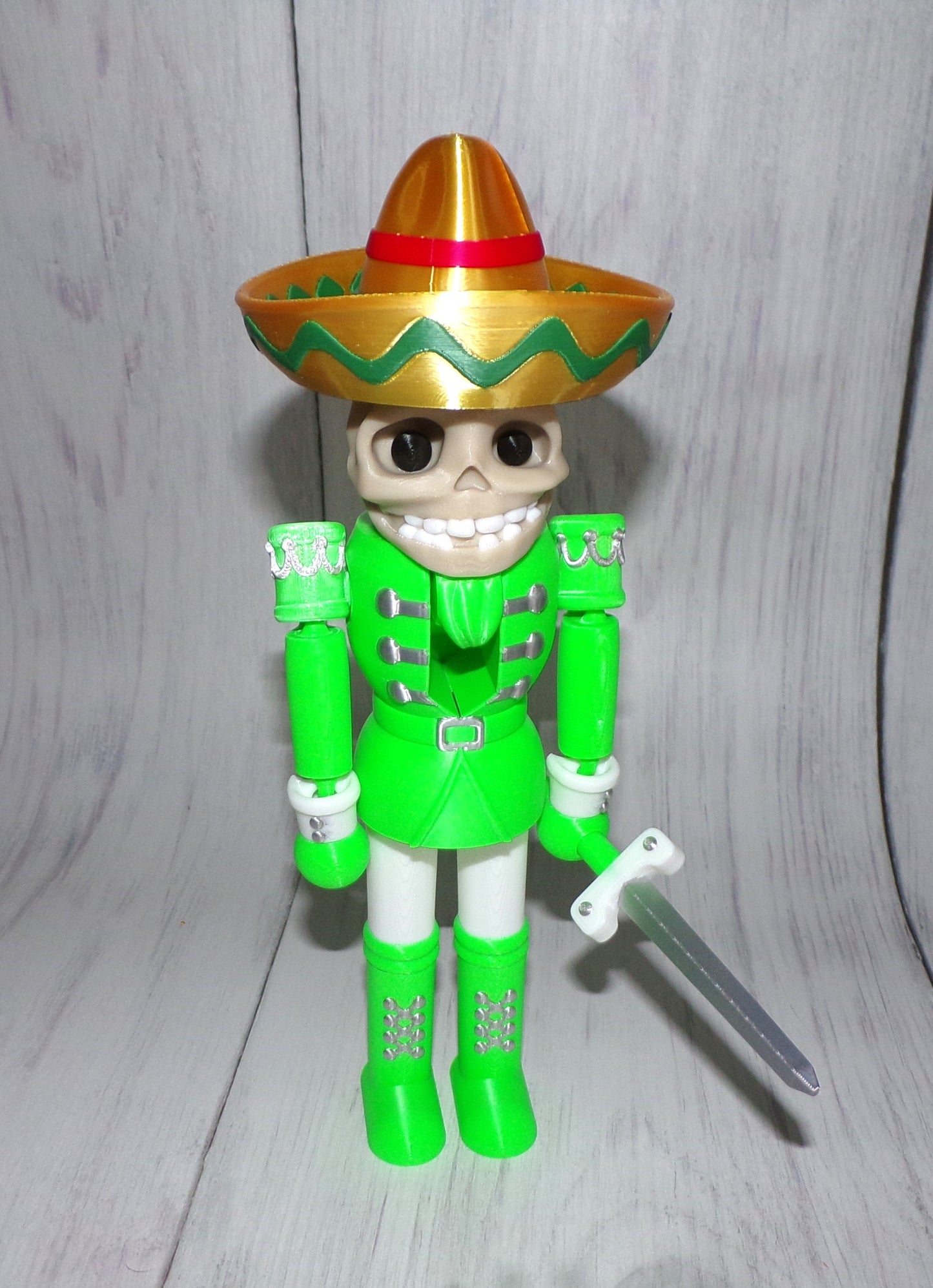 Nutcracker 3d Printed Articulated Figurine - Wonderland 3D Printing