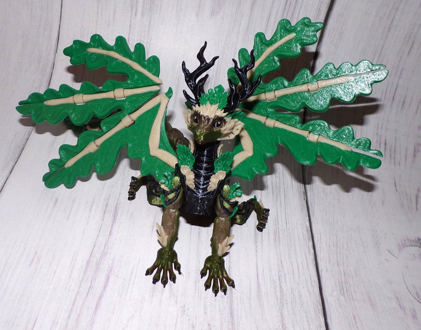 Forest Dragon 3d Printed Articulated Figurine - Wonderland 3D Printing