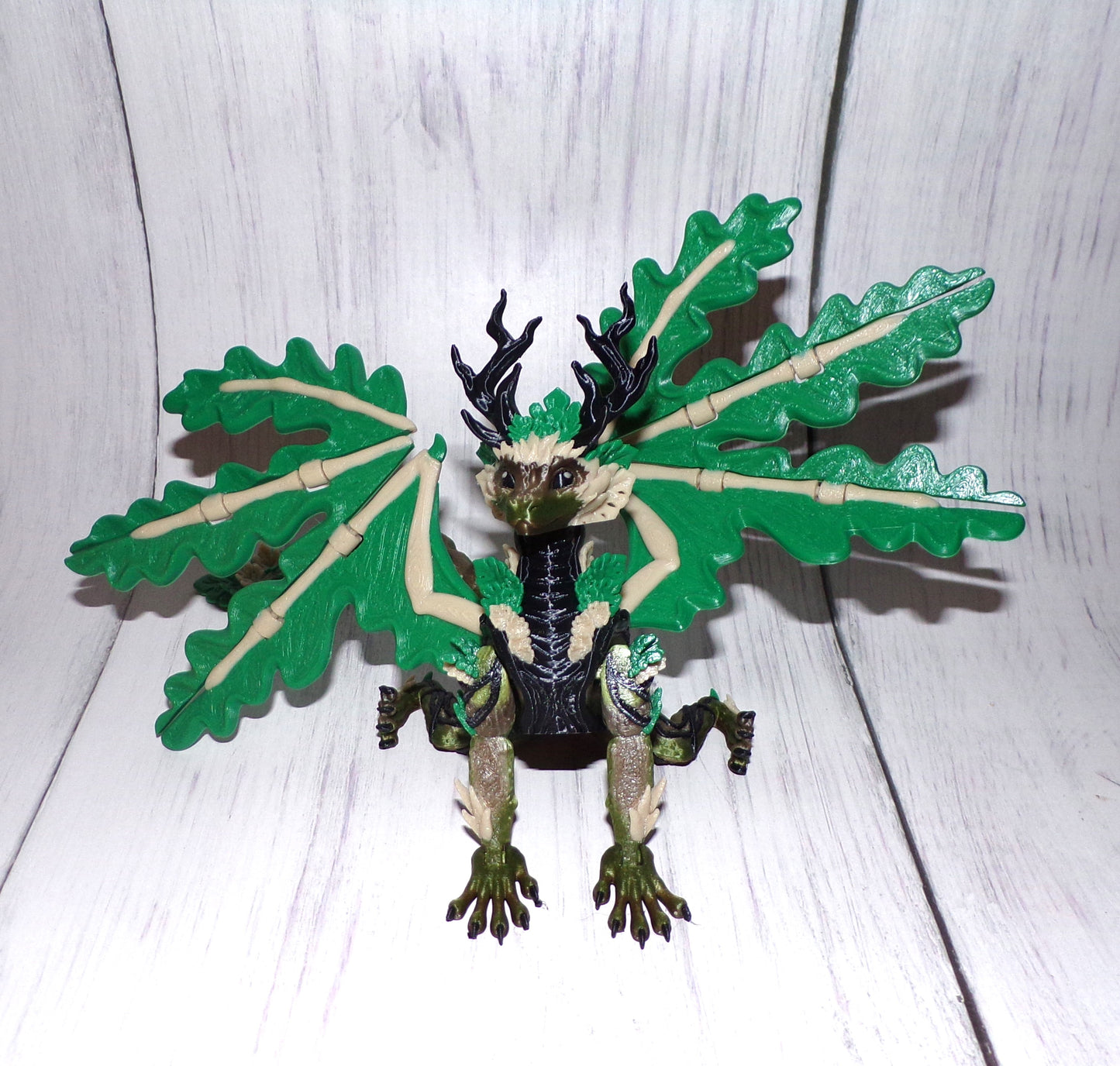 Forest Dragon 3d Printed Articulated Figurine - Wonderland 3D Printing