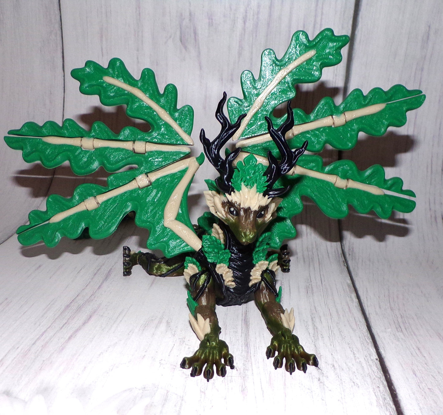 Forest Dragon 3d Printed Articulated Figurine - Wonderland 3D Printing