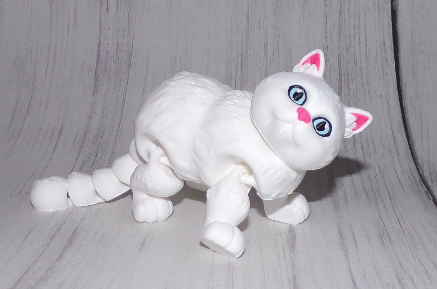 British Short Haired Cat 3D Printed Articulated Figurine - Wonderland 3D Printing