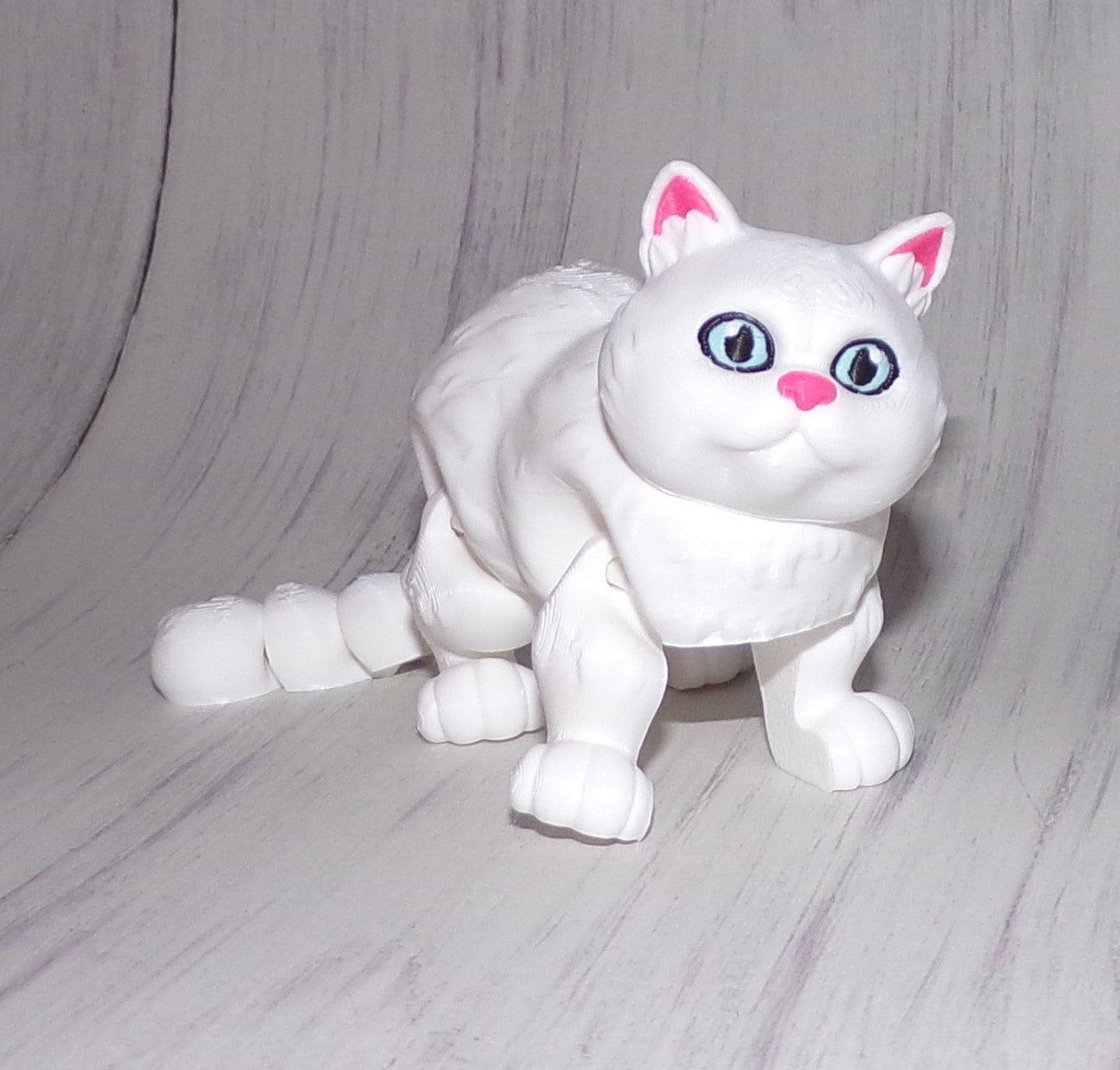 British Short Haired Cat 3D Printed Articulated Figurine - Wonderland 3D Printing